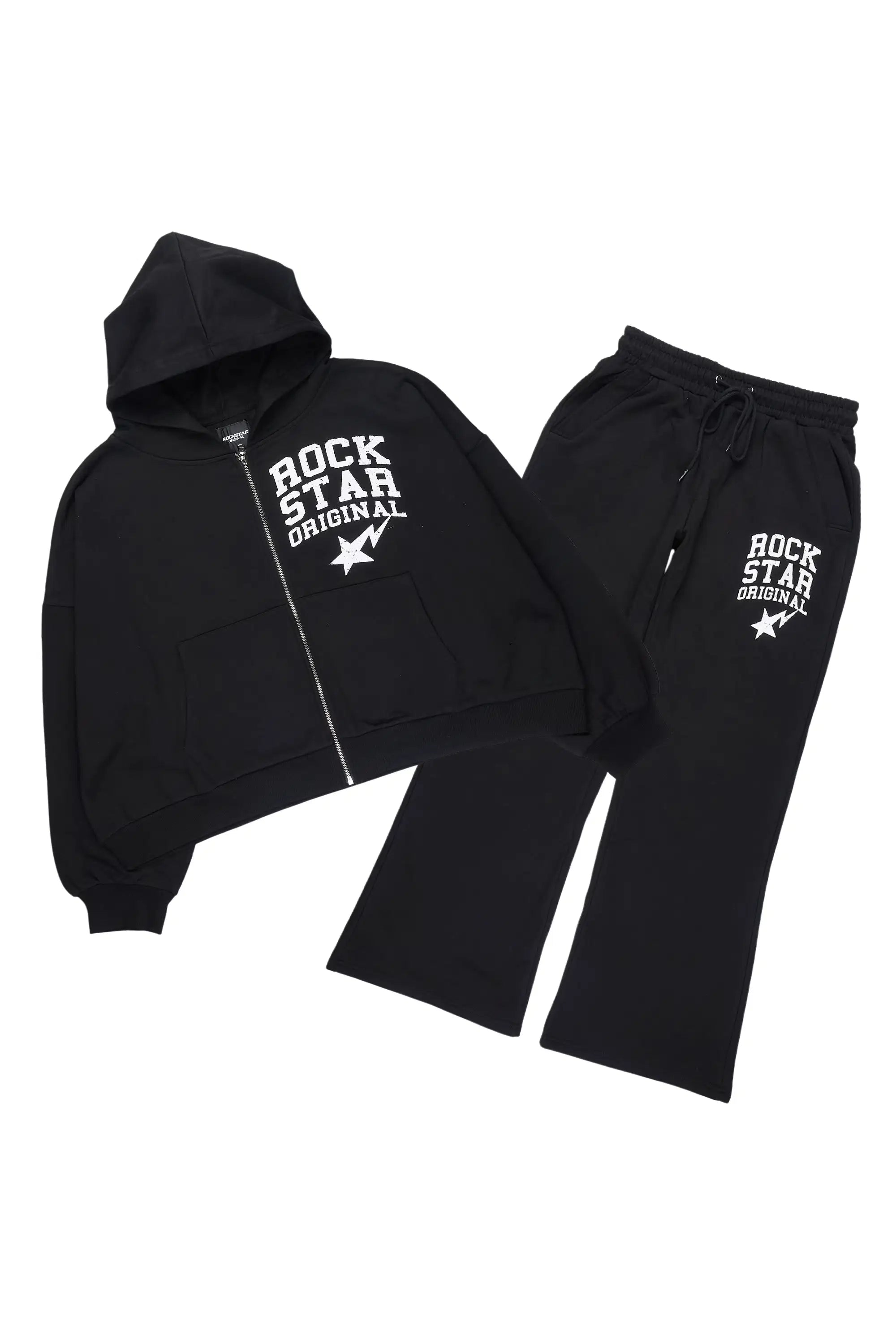 Staple Black Hoodie Baggy Fit Pant Track Set
