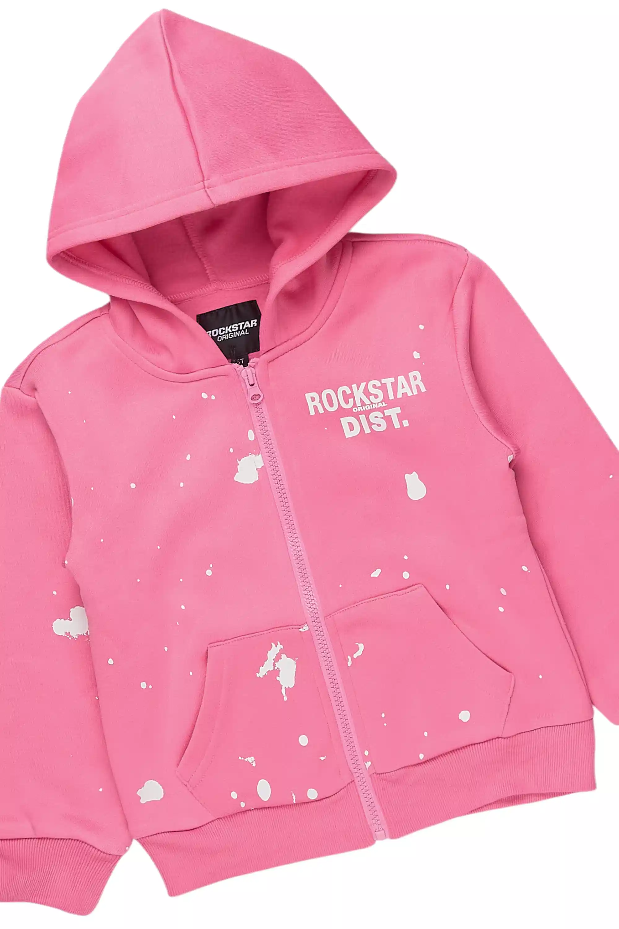 Girls Halloway Bubblegum Zip Up Stacked Flare Track Set