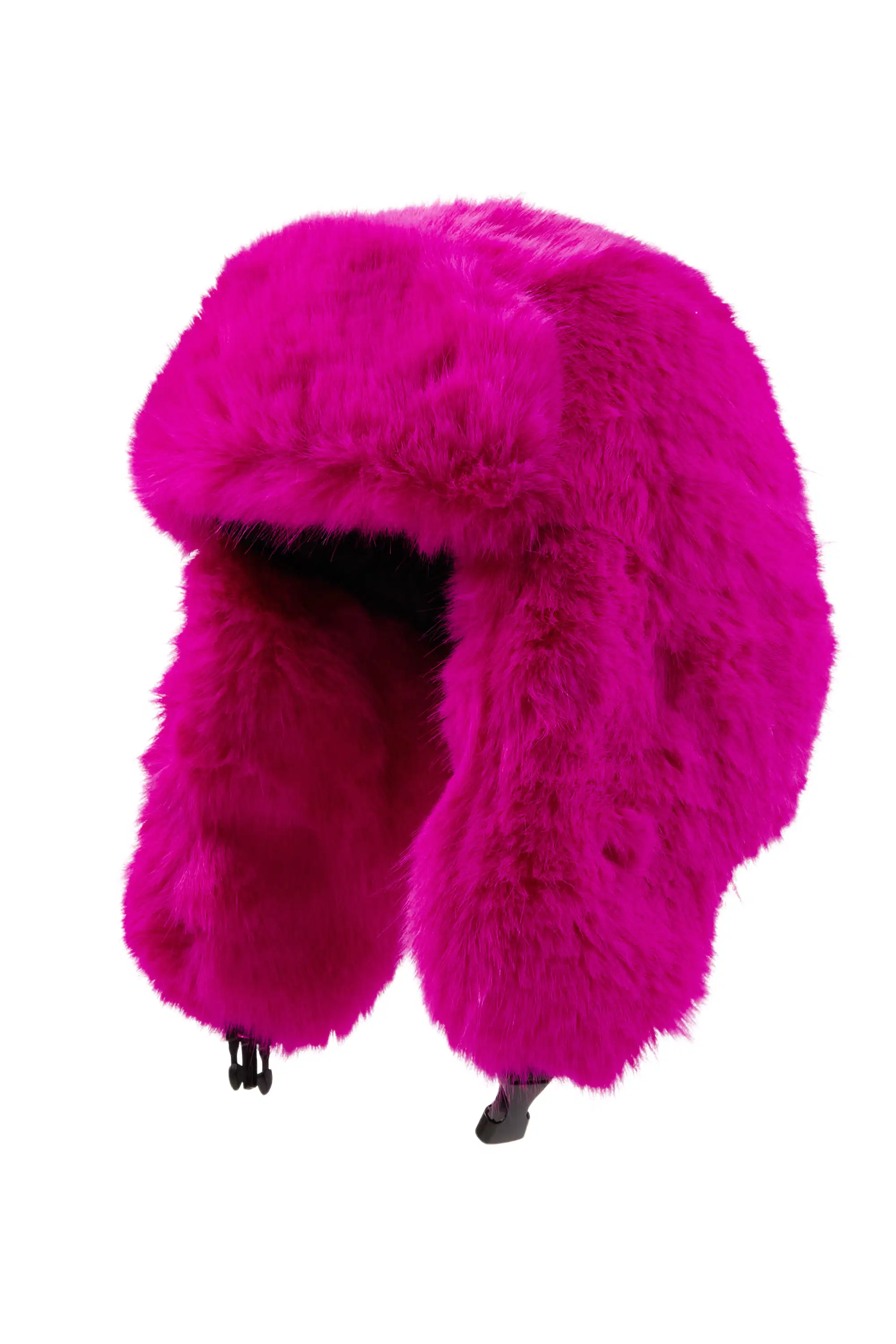 14063-ajaya-hot-pink-faux-fur-trapper-hat-4.webp Ajaya Hot Pink Faux Fur Trapper Hat