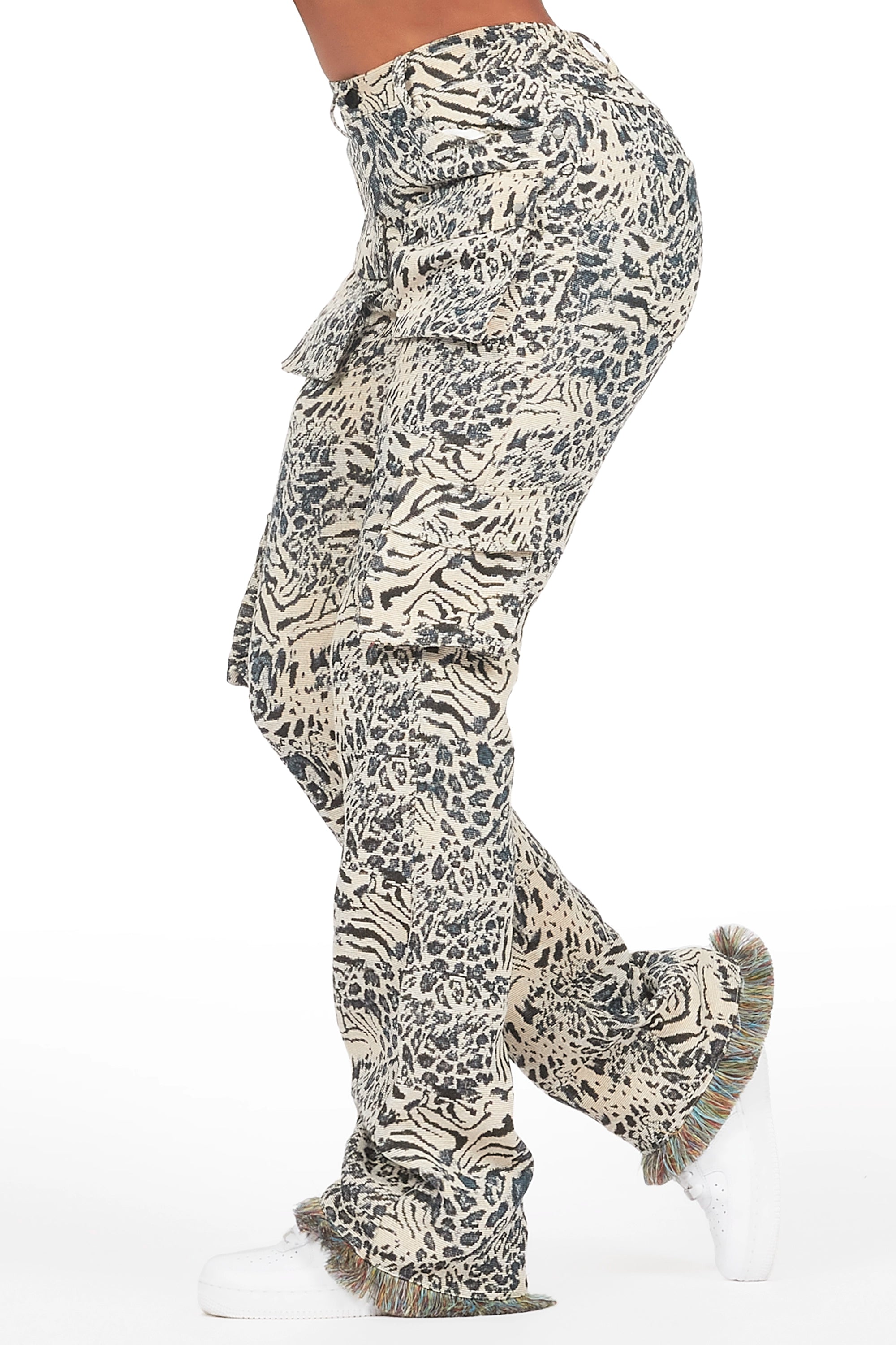 14158-tonya-black-white-tapestry-stacked-pant-4.jpg Tonya Black/White Tapestry Stacked Pant