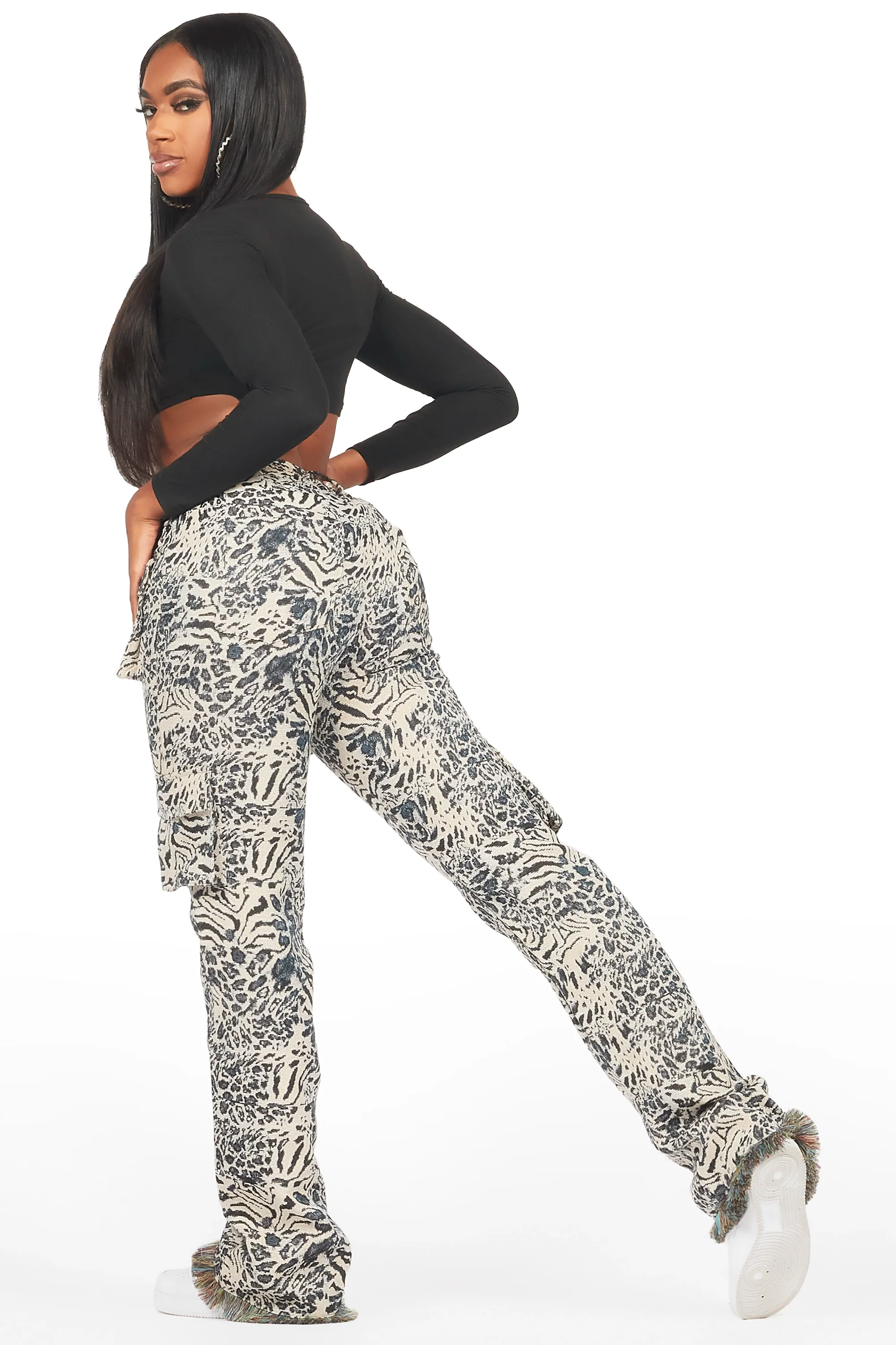 14158-tonya-black-white-tapestry-stacked-pant-5.webp Tonya Black/White Tapestry Stacked Pant