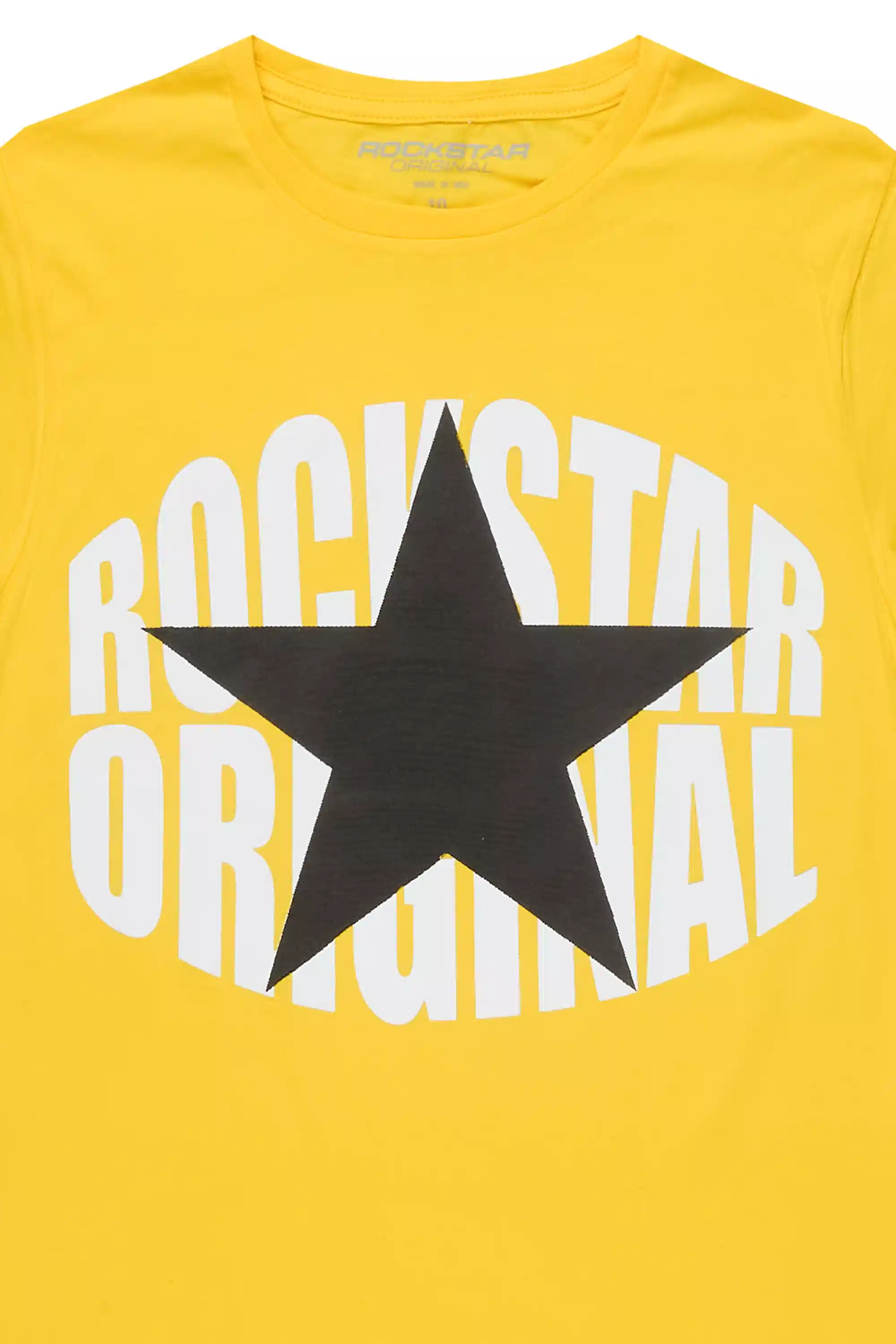 Boys Ezra 2.0 Yellow/Black Graphic T-Shirt