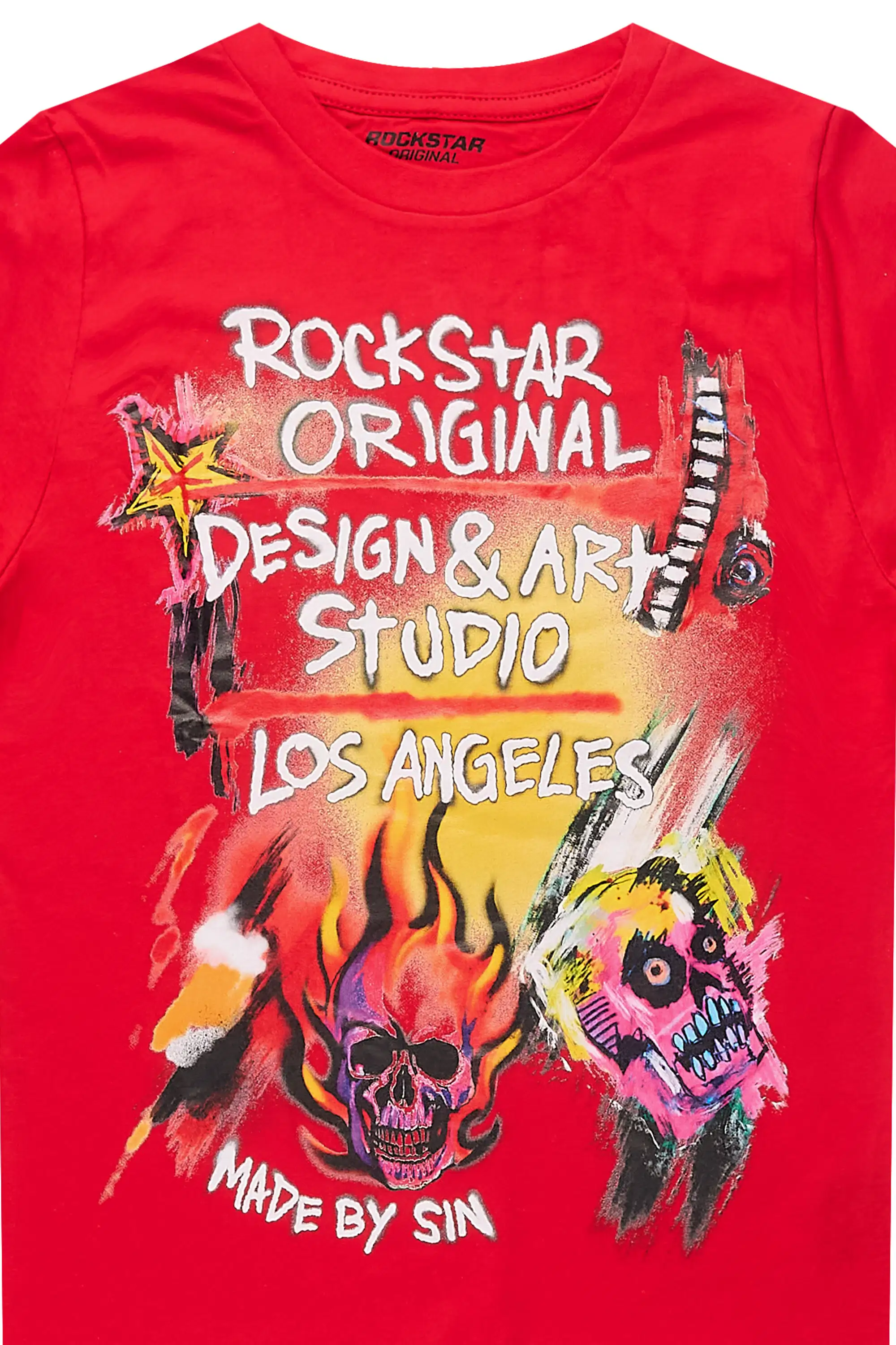 Boys Soweto Red Graphic T-Shirt