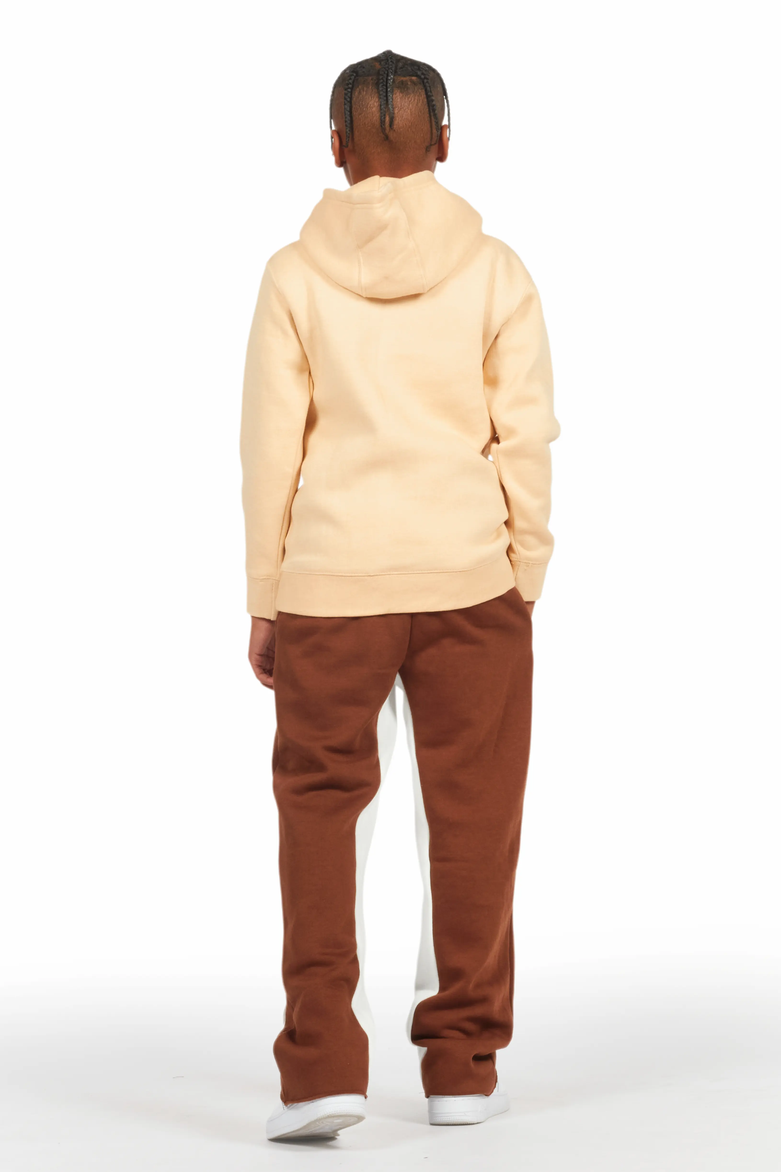 15391-boys-uko-brown-stacked-baggy-flare-pant-5.webp Boys Uko Brown Stacked Baggy Flare Pant