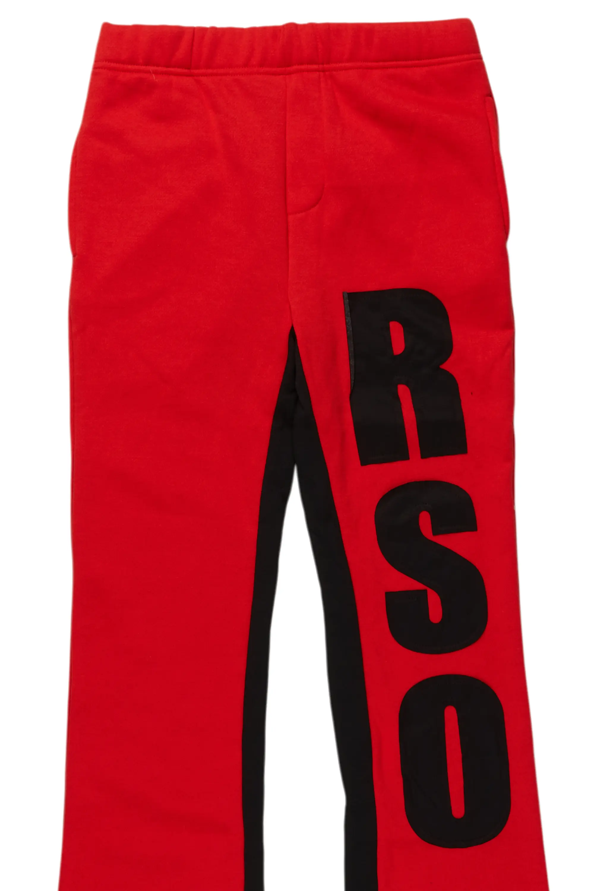 15439-boys-uko-red-stacked-baggy-flare-pant-8.webp Boys Uko Red Stacked Baggy Flare Pant