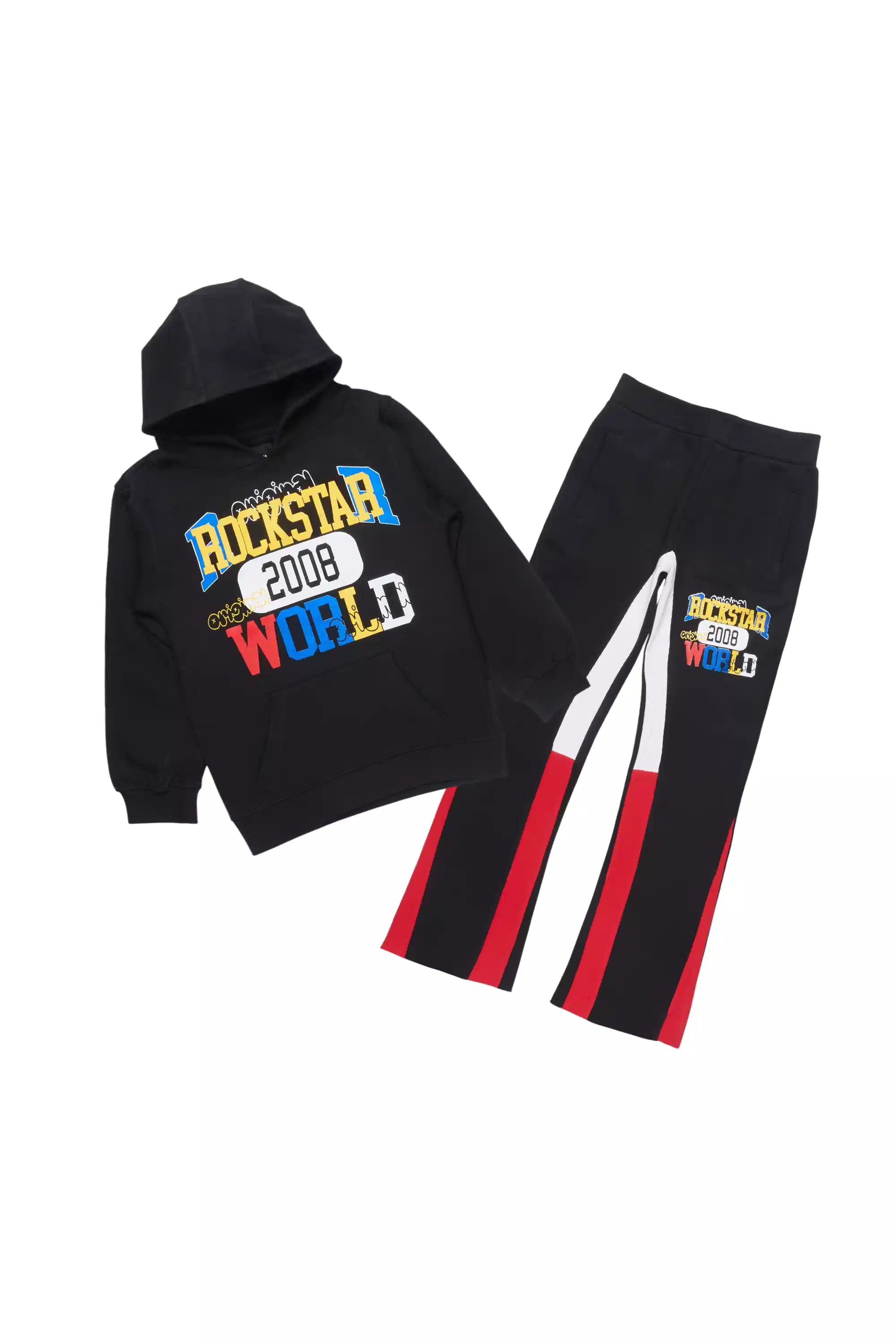 Boys Daria Black/Red Stacked Flare Track Set