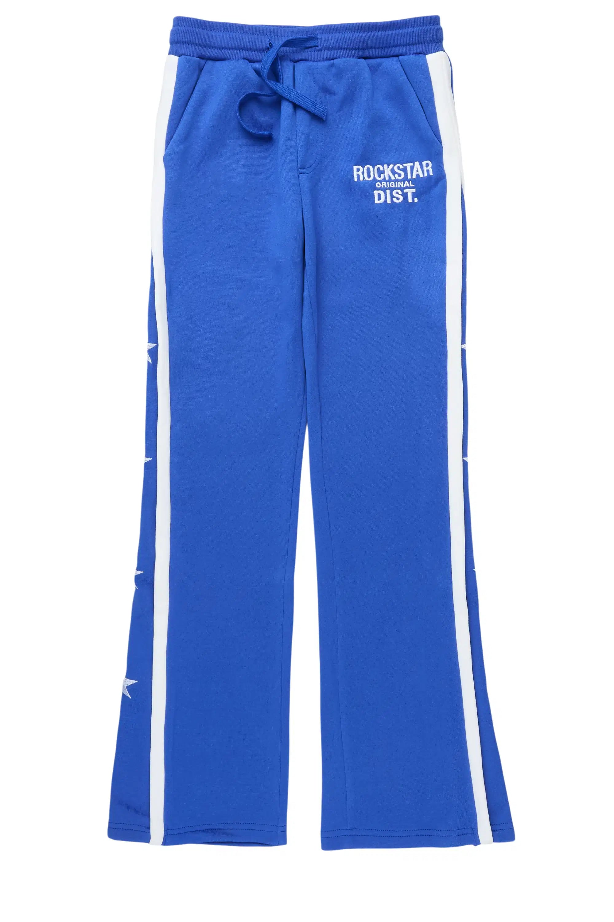 Boys Arkady Royal Stacked Flare Track Pant