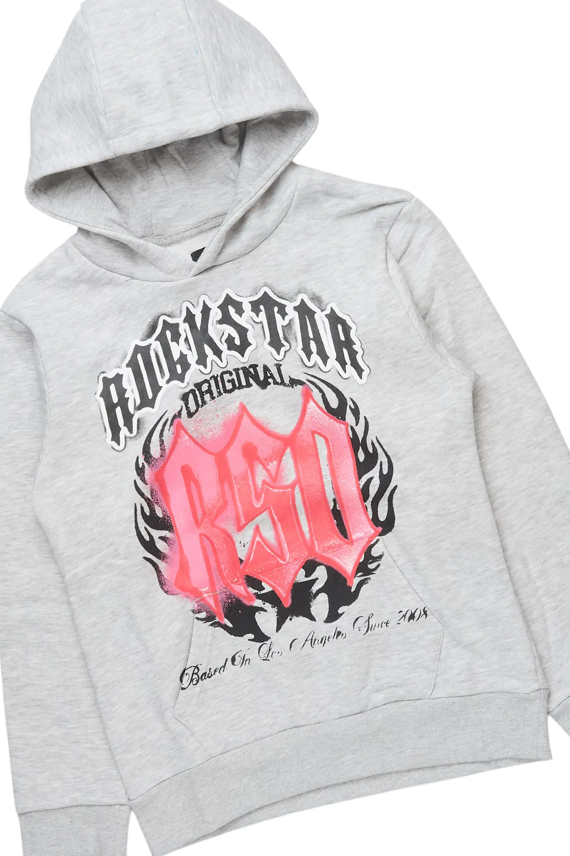 Boys Boaz Heather Grey Hoodie/Baggy Jean Set