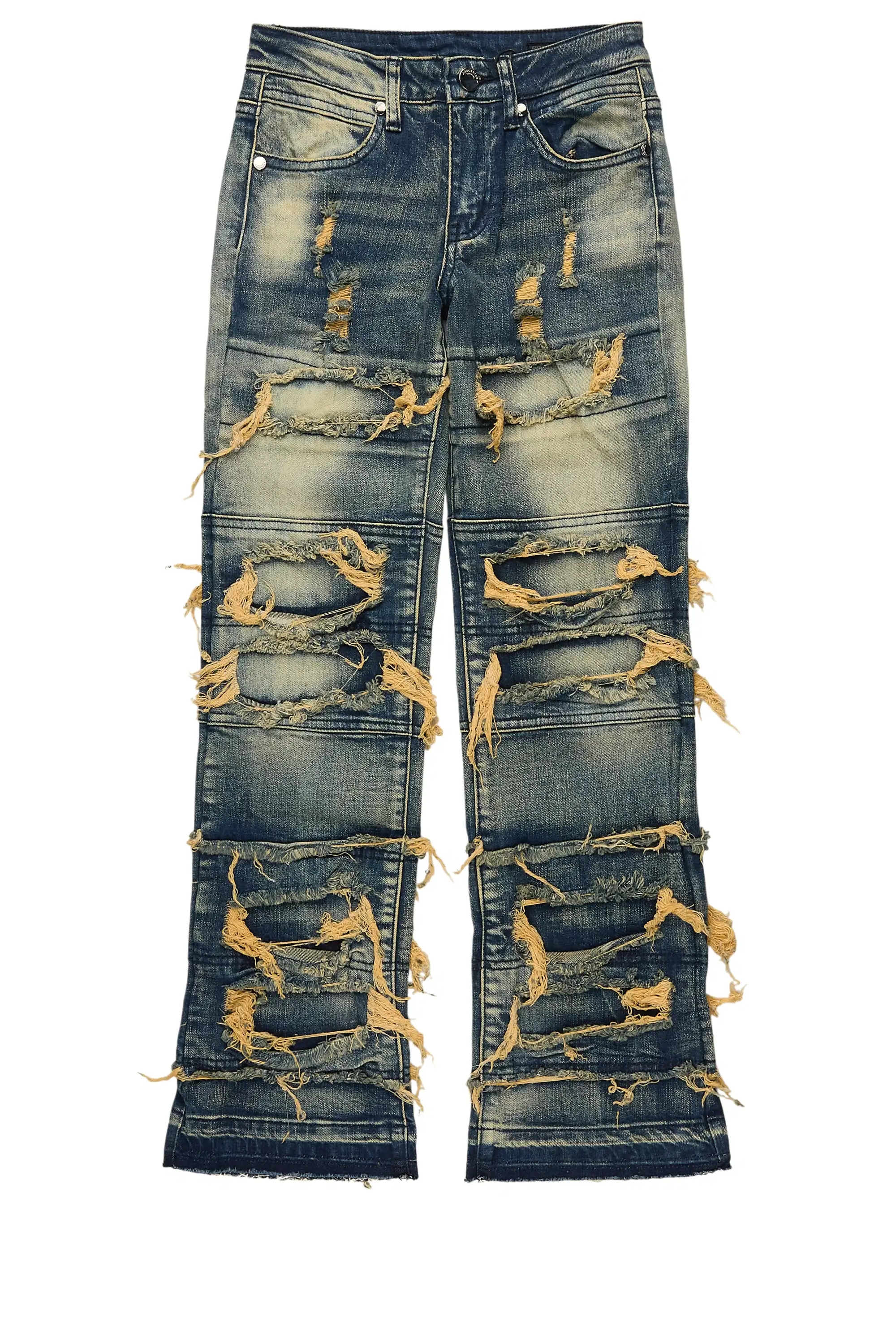 Boys Vasco Dark Tint Stacked Flare Jean