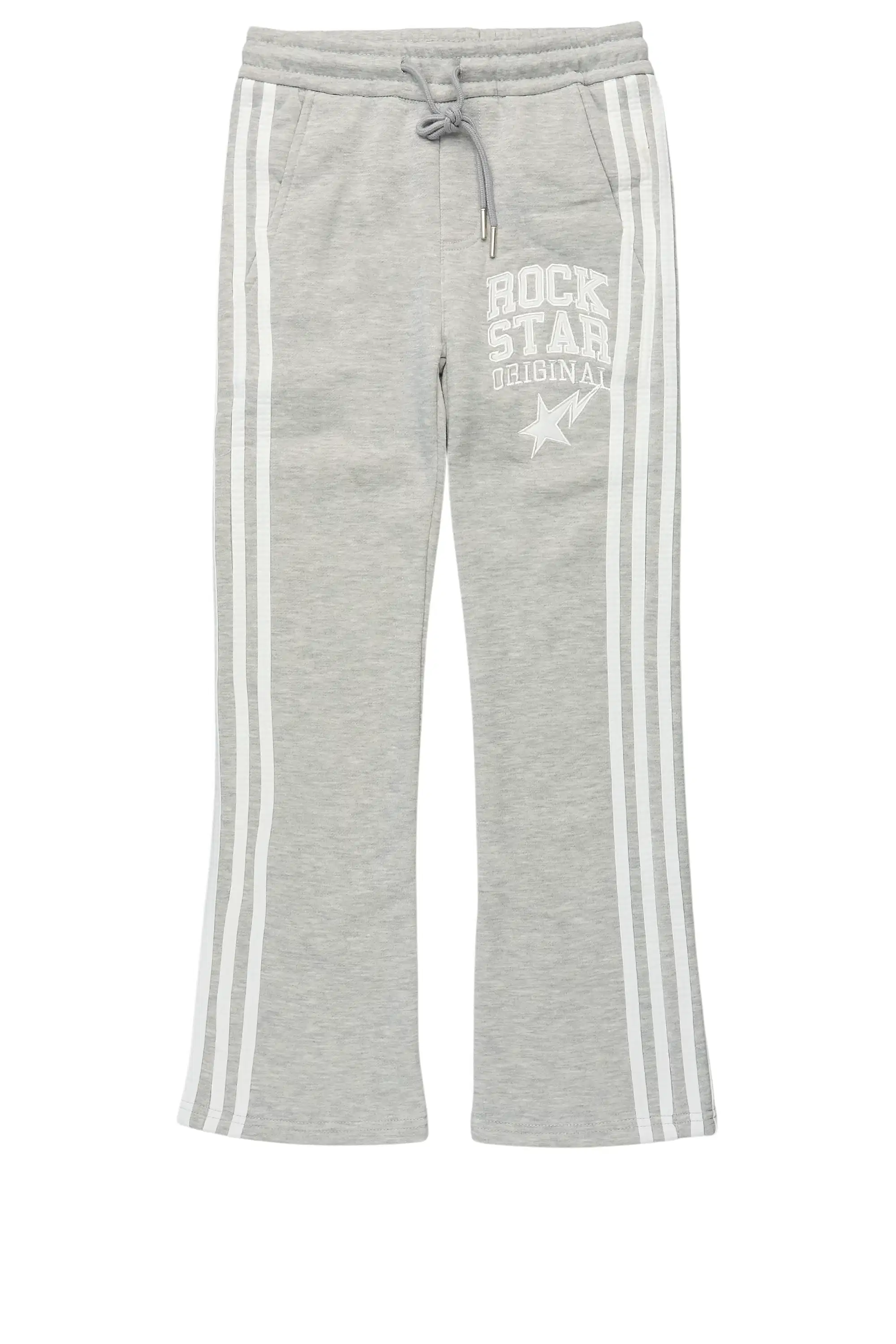 Boys Gerrit Grey Stacked Baggy Track Pant