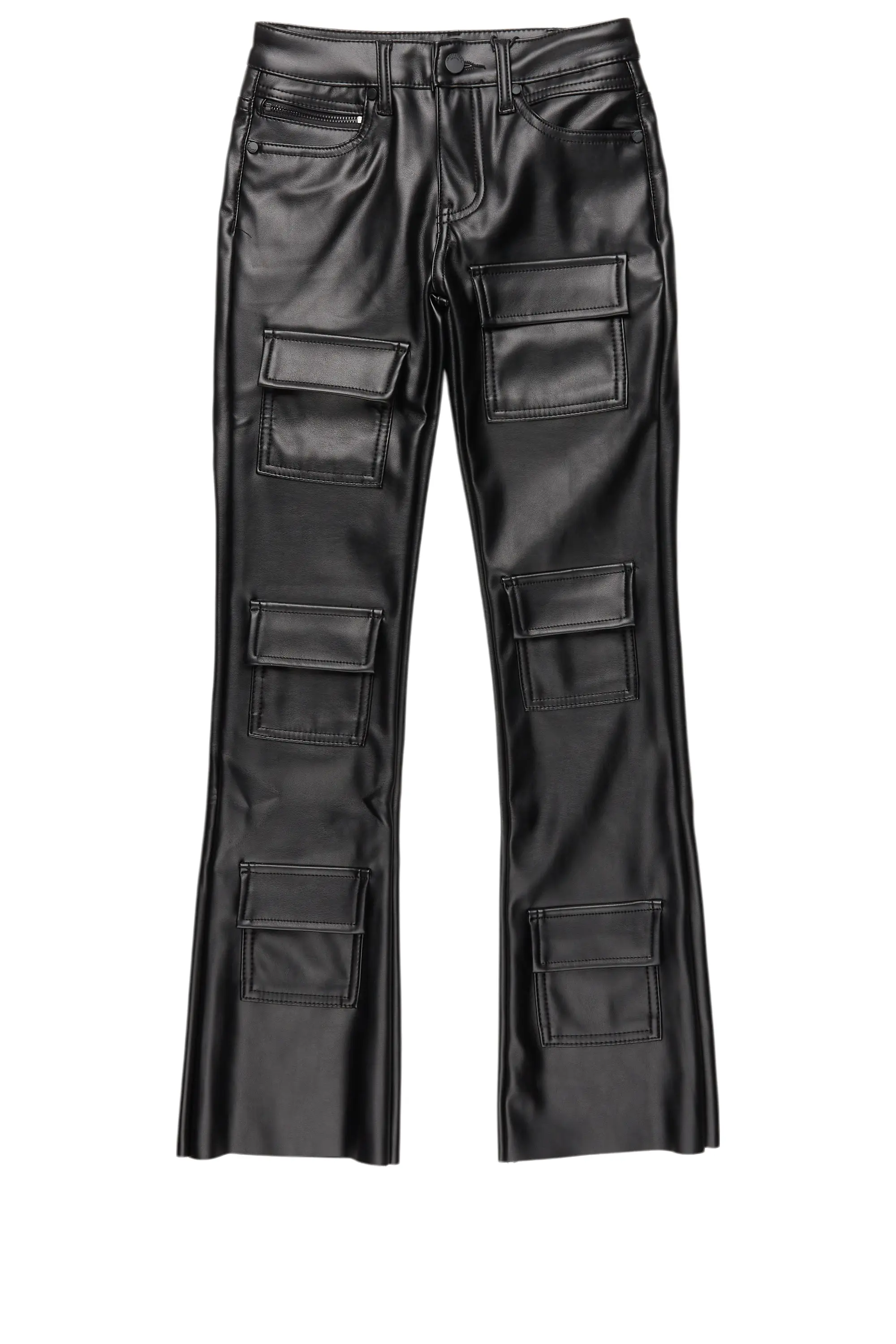 16171-boys-petrus-black-pu-leather-jean-2.png Boys Petrus Black PU Leather Jean