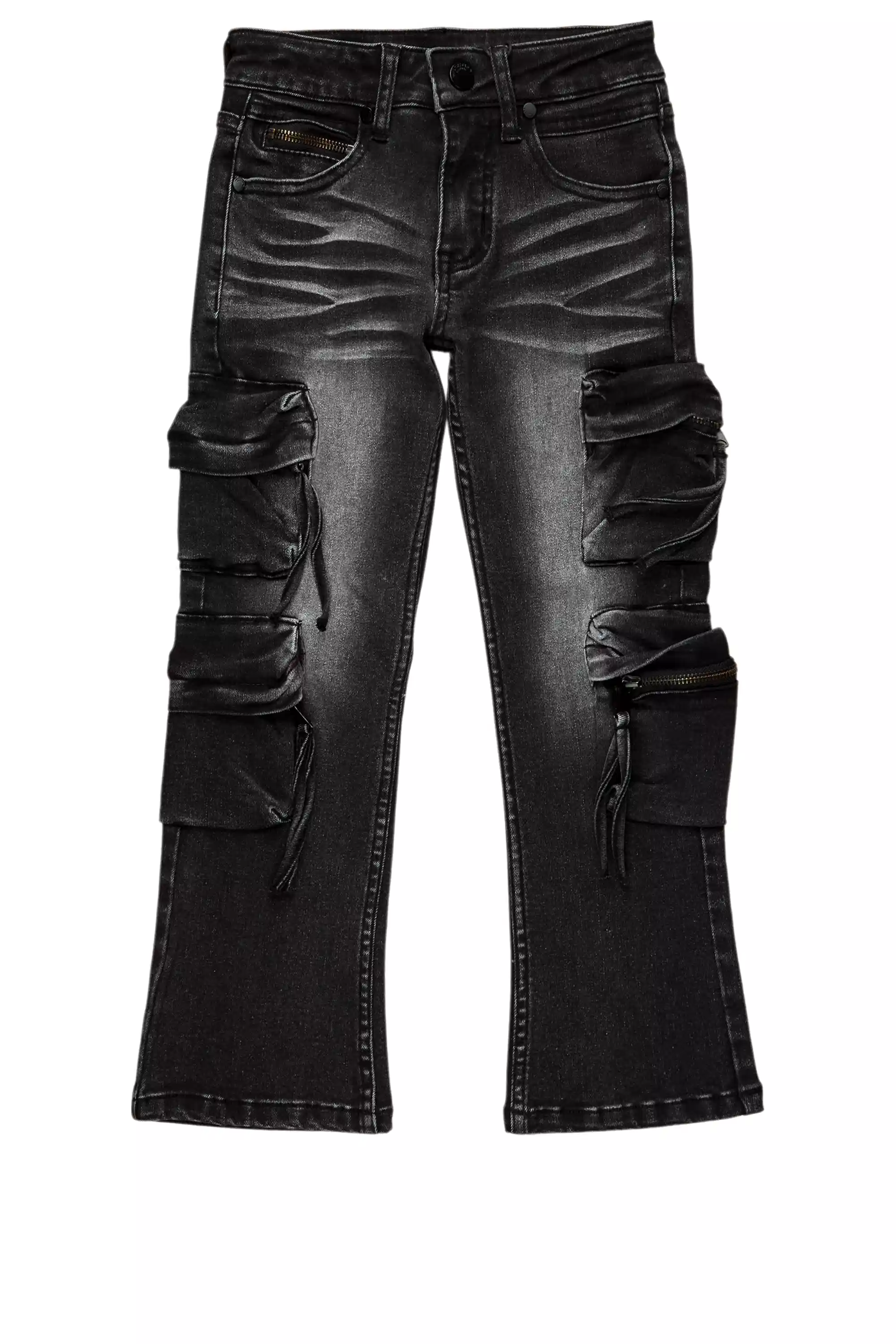 Boys Rodion Dark Grey Slim Fit Cargo Jean