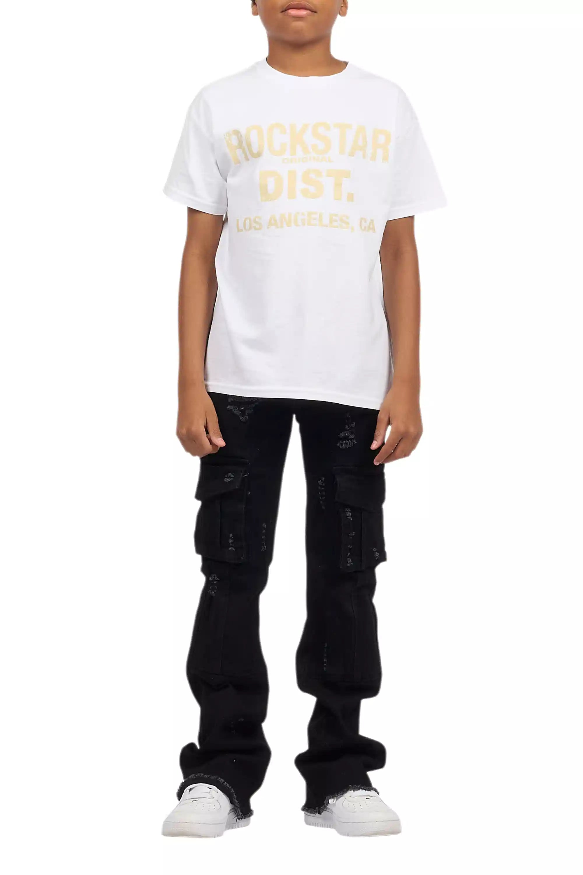 16423-boys-adalee-black-stacked-flare-jean-10.jpg Boys Adalee Black Stacked Flare Jean