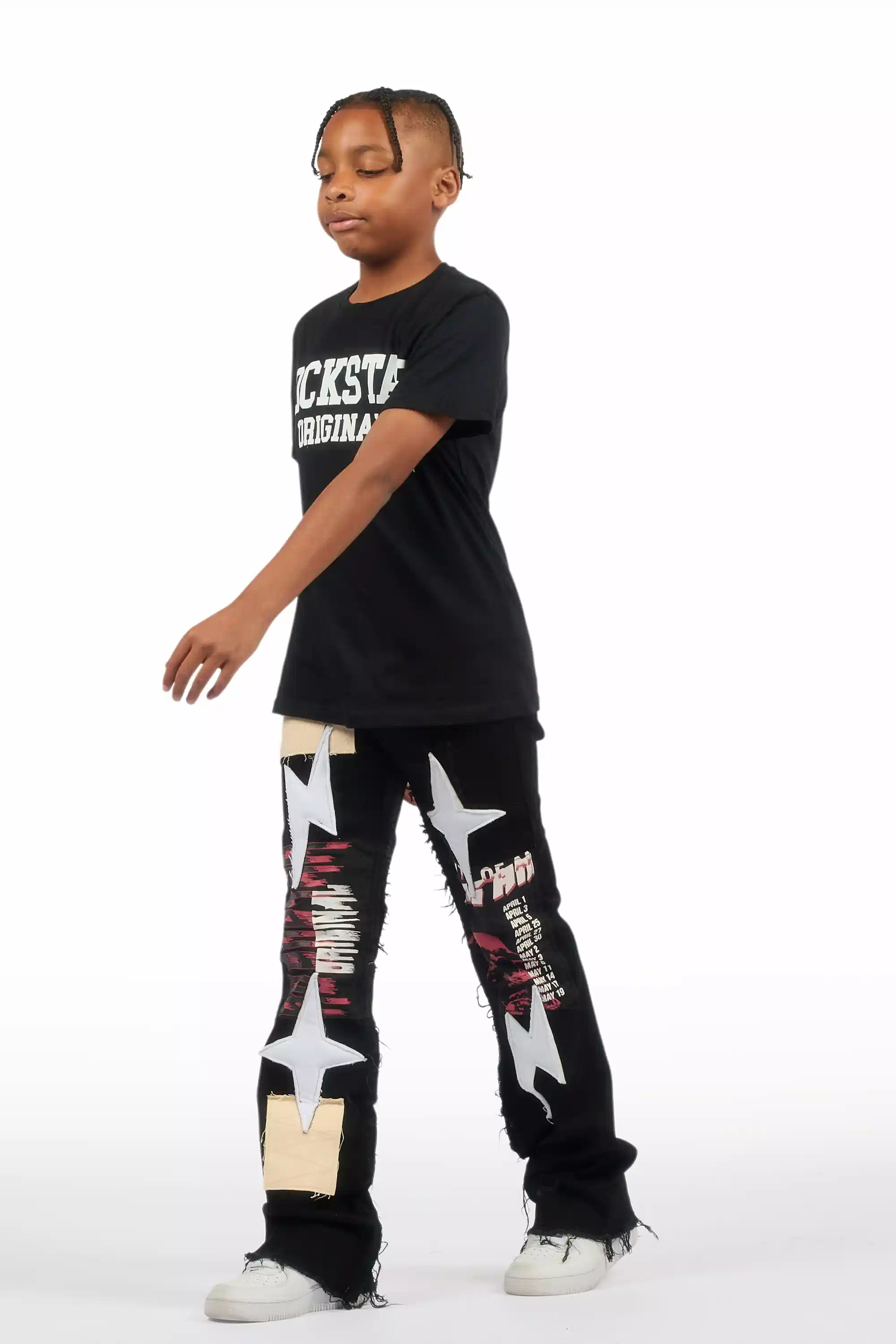 16773-boys-vinson-black-patchwork-stacked-flare-jean-7.webp Boys Vinson Black Patchwork Stacked flare Jean