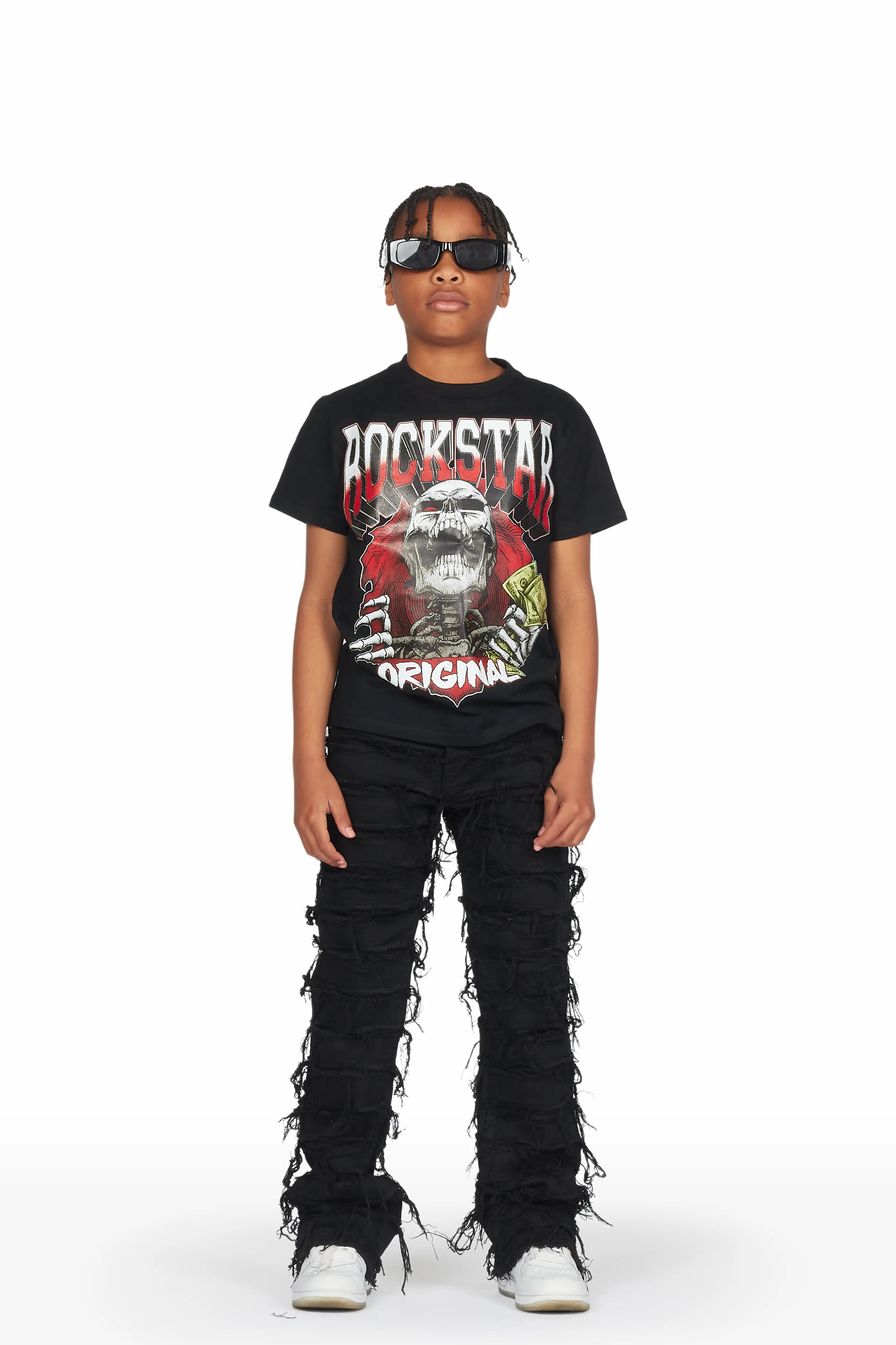 170-boys-shake-jet-black-stacked-flare-jean-3.jpg Boys Shake Jet Black Stacked Flare Jean