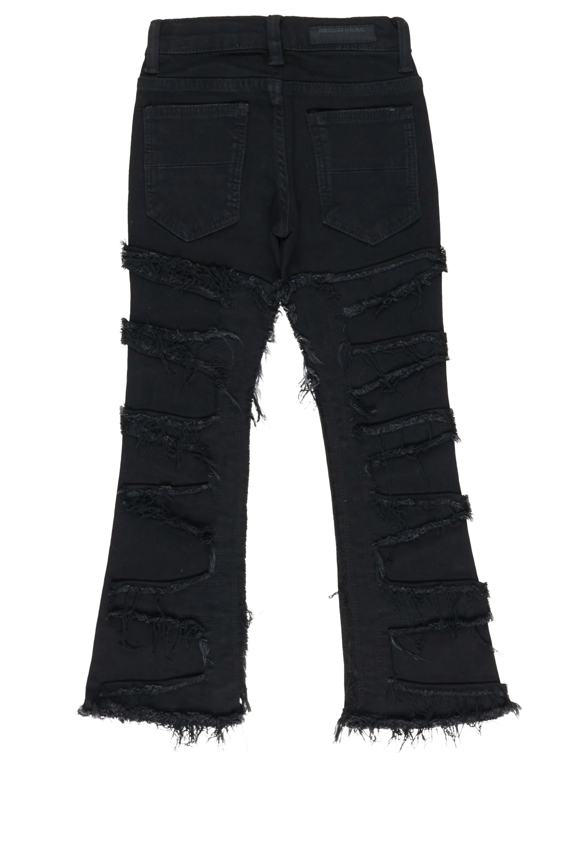 170-boys-shake-jet-black-stacked-flare-jean-7.webp Boys Shake Jet Black Stacked Flare Jean