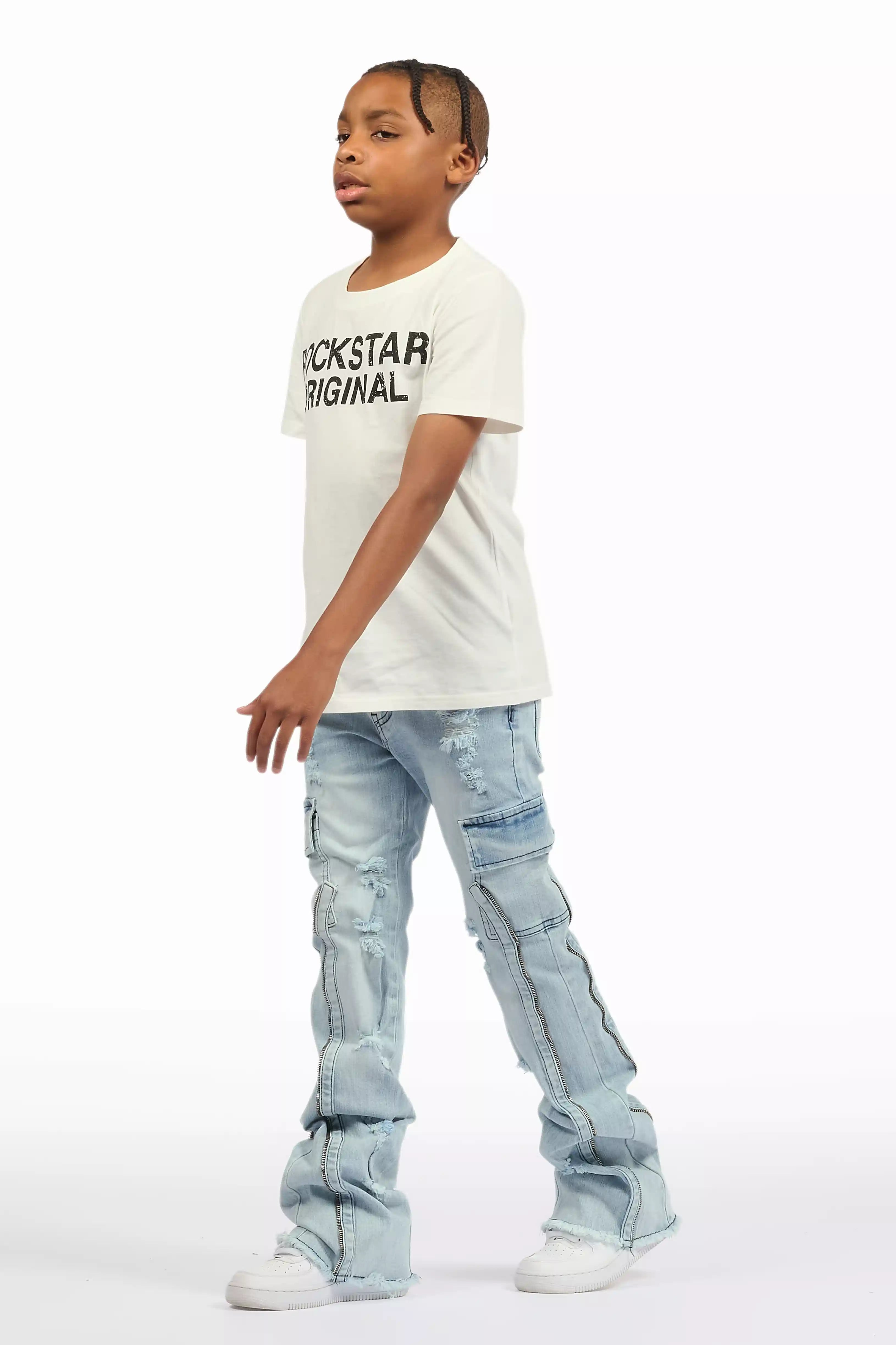 17241-boys-hutch-blue-stacked-flare-jean-10.jpg Boys Hutch Blue Stacked Flare Jean