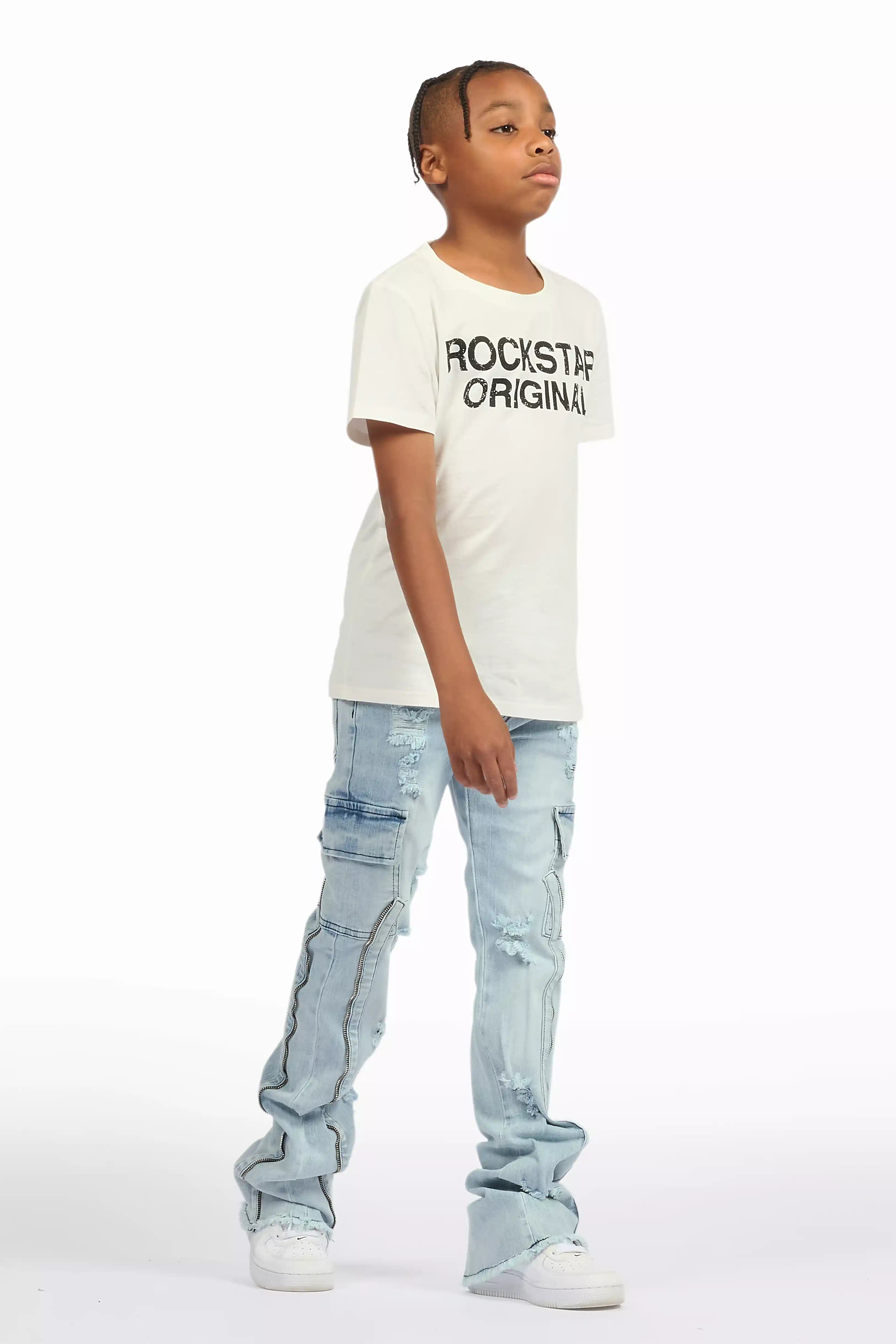 17241-boys-hutch-blue-stacked-flare-jean-4.jpg Boys Hutch Blue Stacked Flare Jean