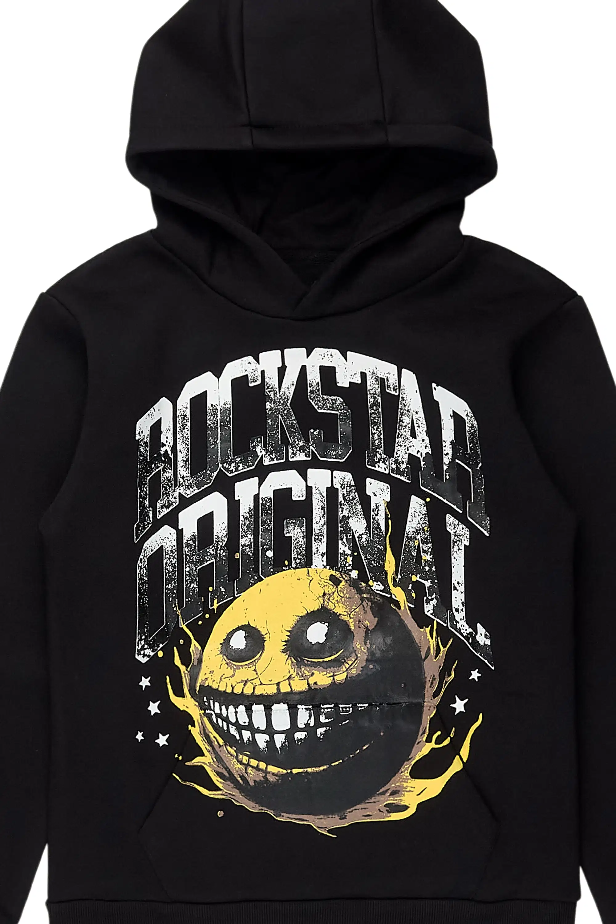 Boys Parsons Black Graphic Hoodie