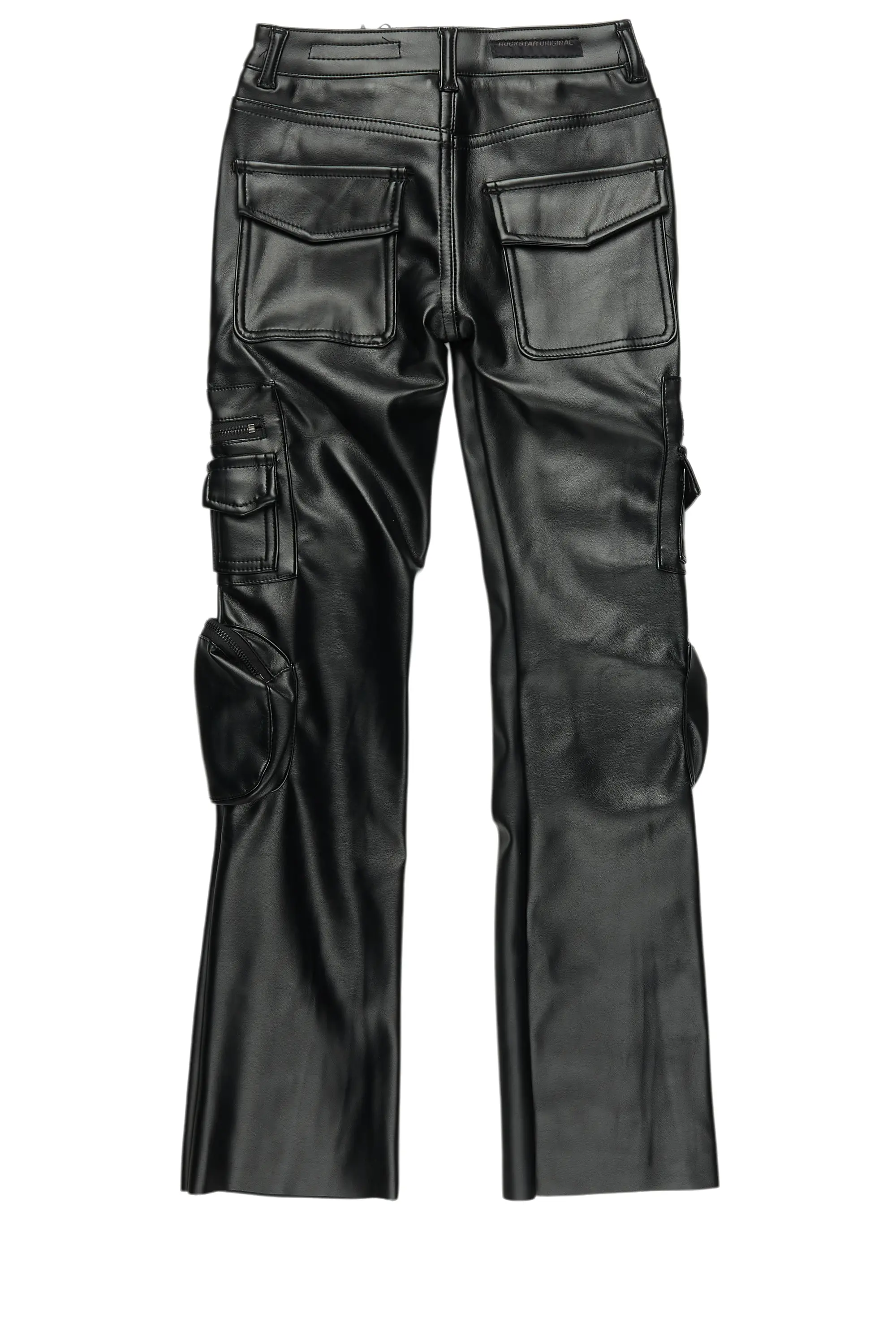 17553-boys-sutton-black-pu-leather-jean-3.png Boys Sutton Black PU Leather Jean