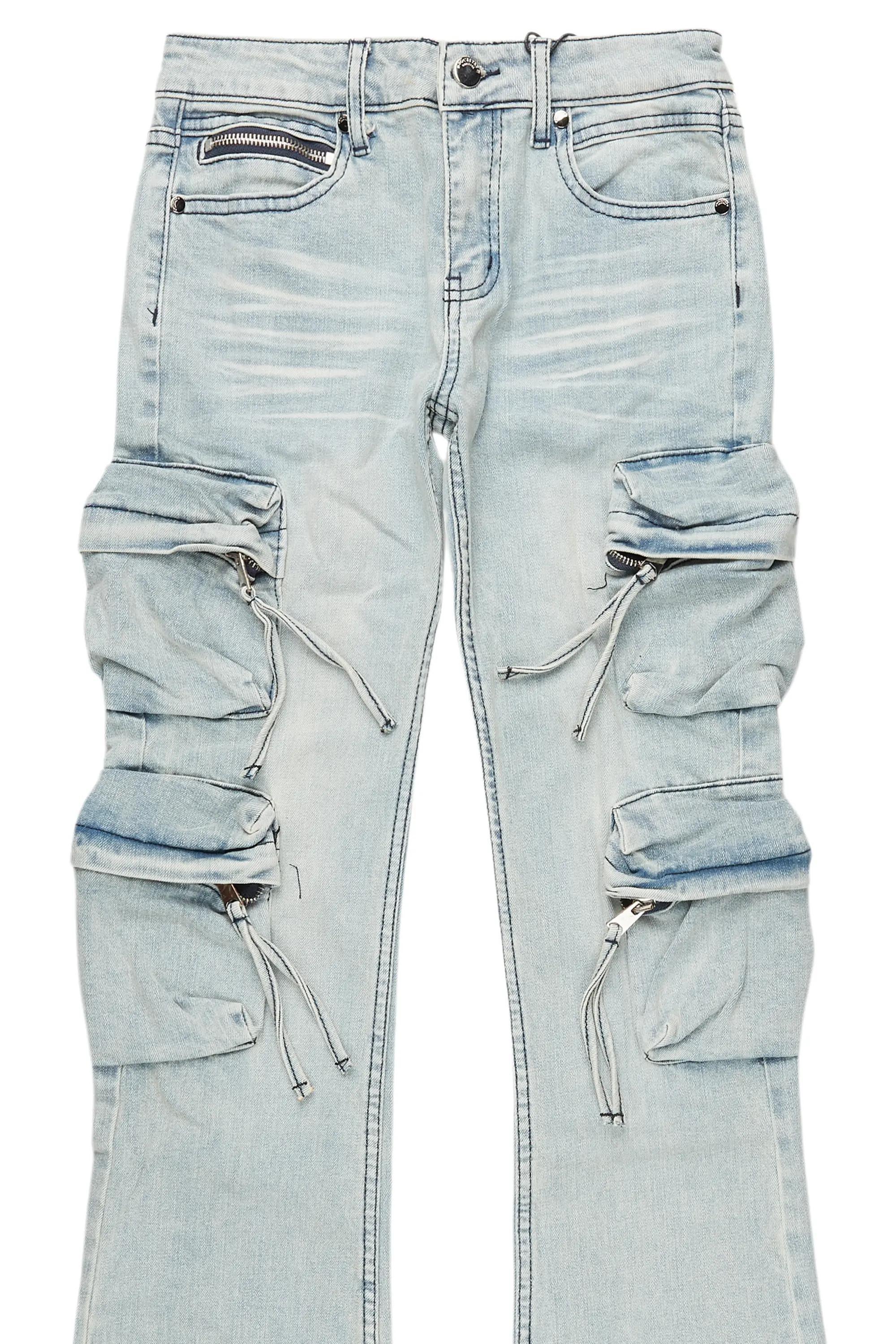 Boys Rodion Blue Slim Fit Cargo Jean
