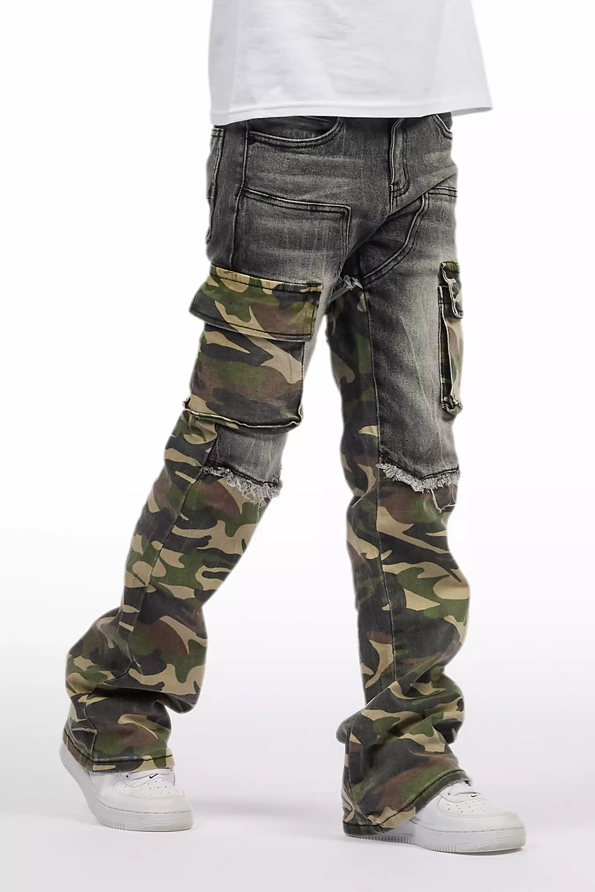 Boys Denka Grey Stacked Fit Jean