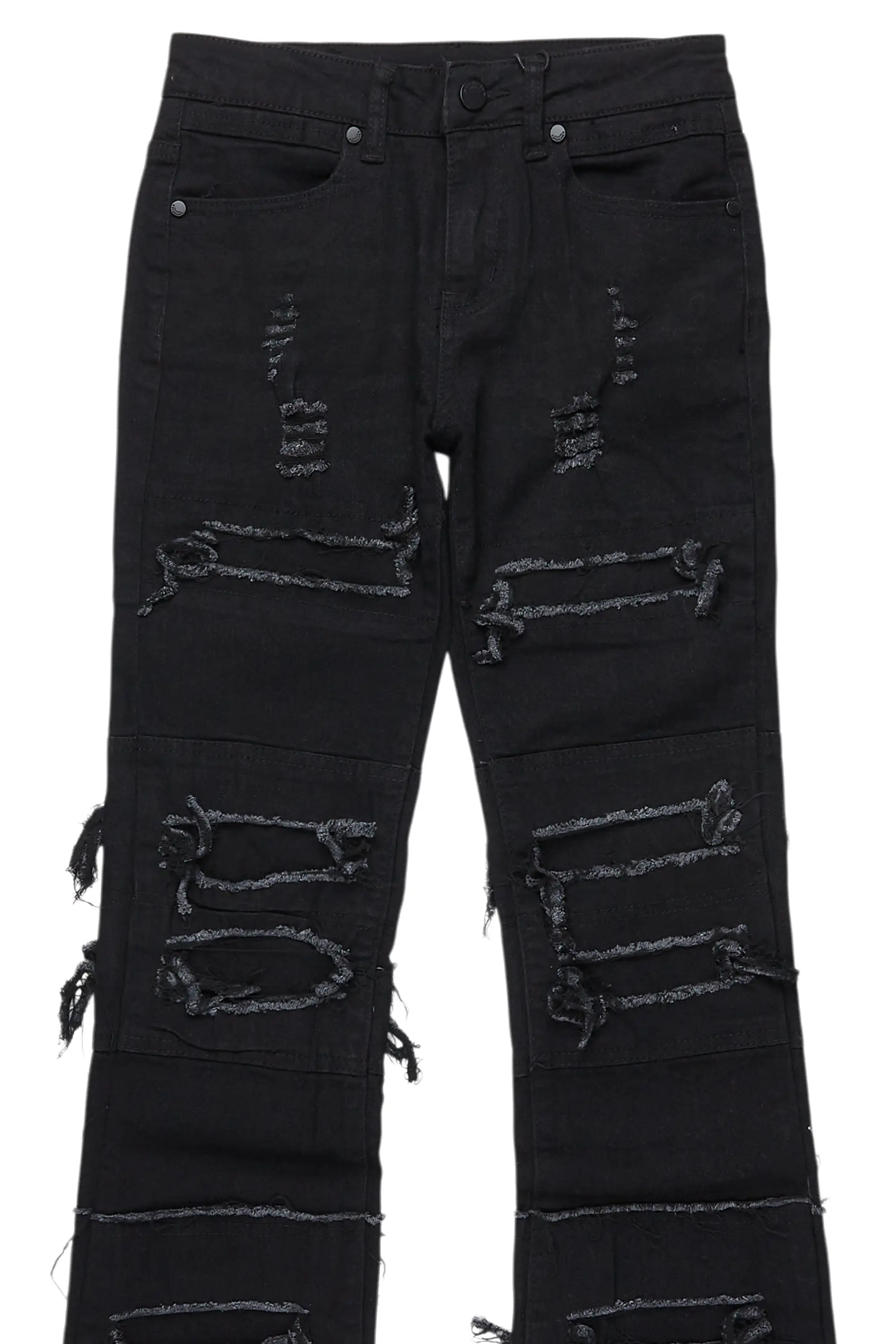 1785-boys-vasco-jet-black-stacked-flare-jean-9.webp Boys Vasco Jet Black Stacked Flare Jean