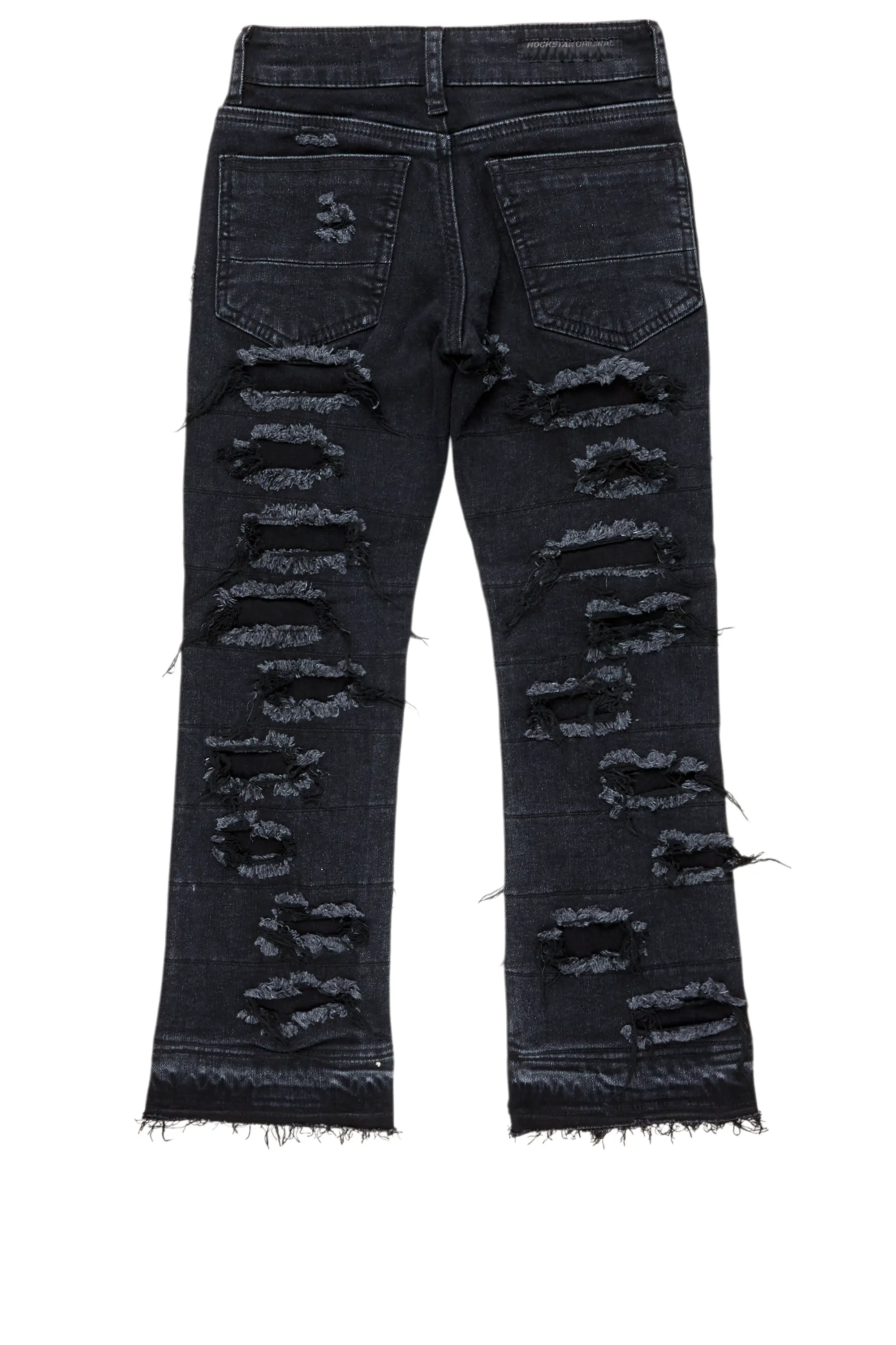 17890-boys-ata-black-stacked-flare-jean-3.png Boys ATA Black Stacked Flare Jean