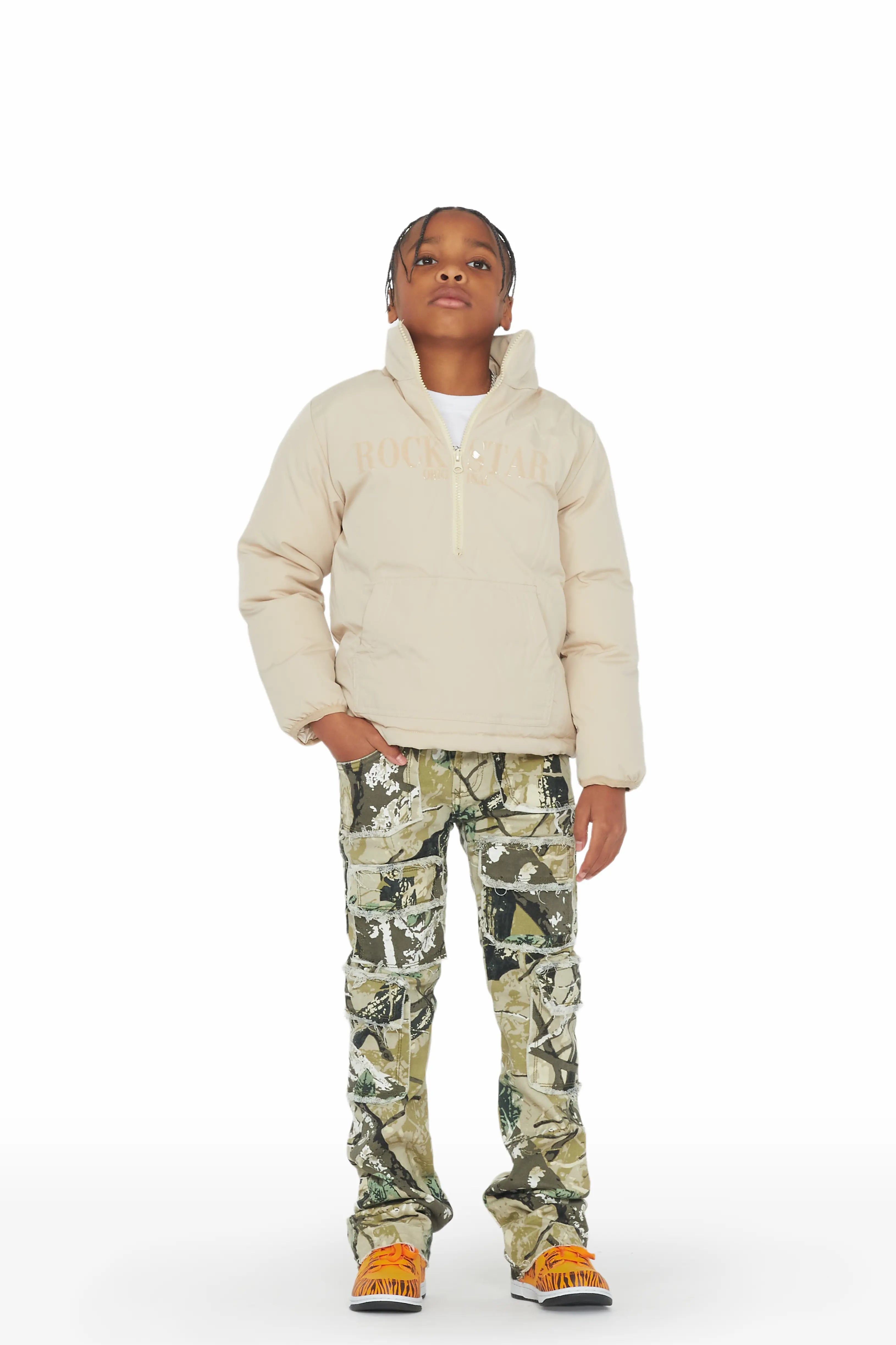 17938-boys-tyrell-tree-camo-stacked-flare-cargo-jean-3.jpg Boys Tyrell Tree Camo Stacked Flare Cargo Jean