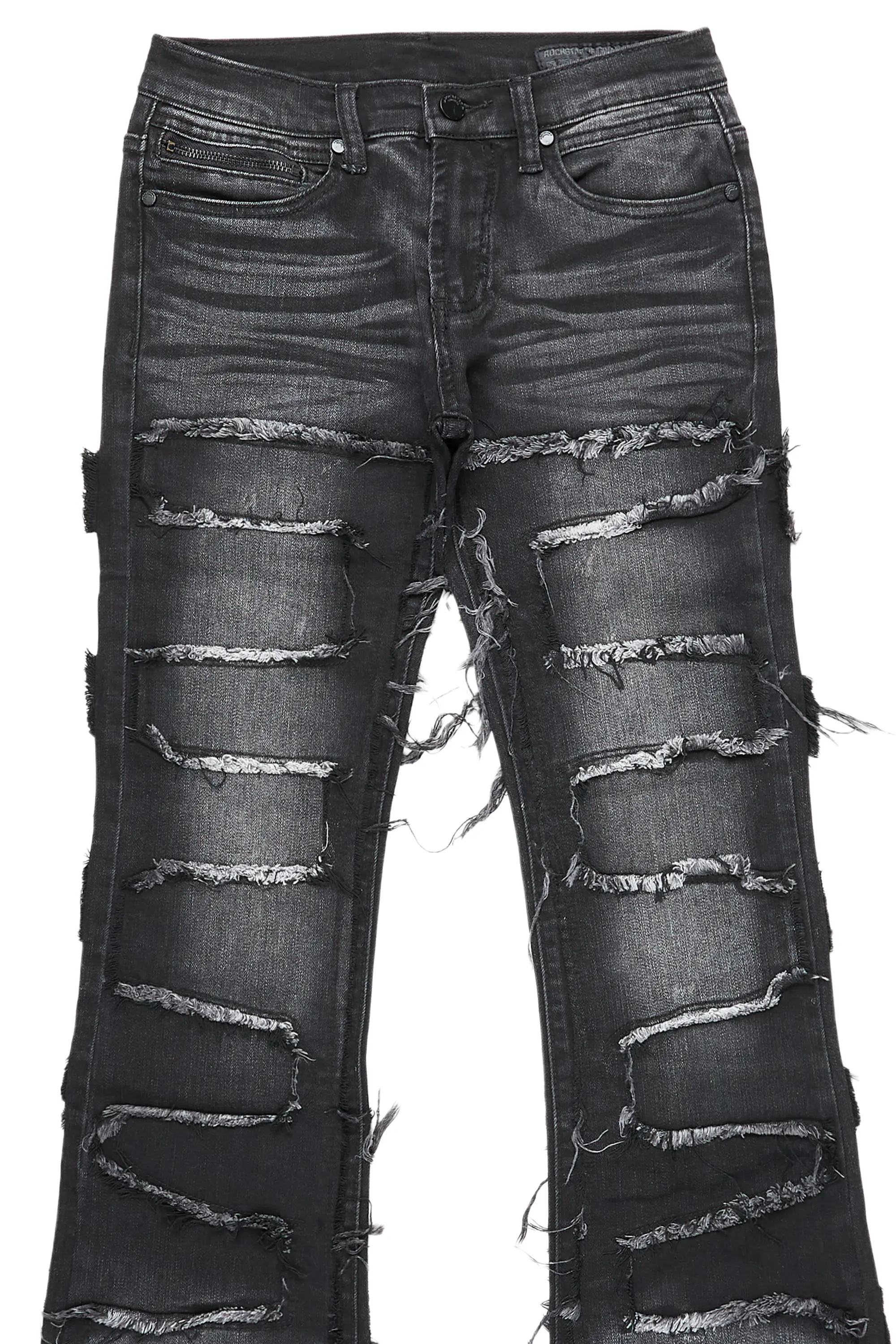 18022-boys-shake-dark-grey-stacked-flare-jean-5.webp Boys Shake Dark Grey Stacked Flare Jean