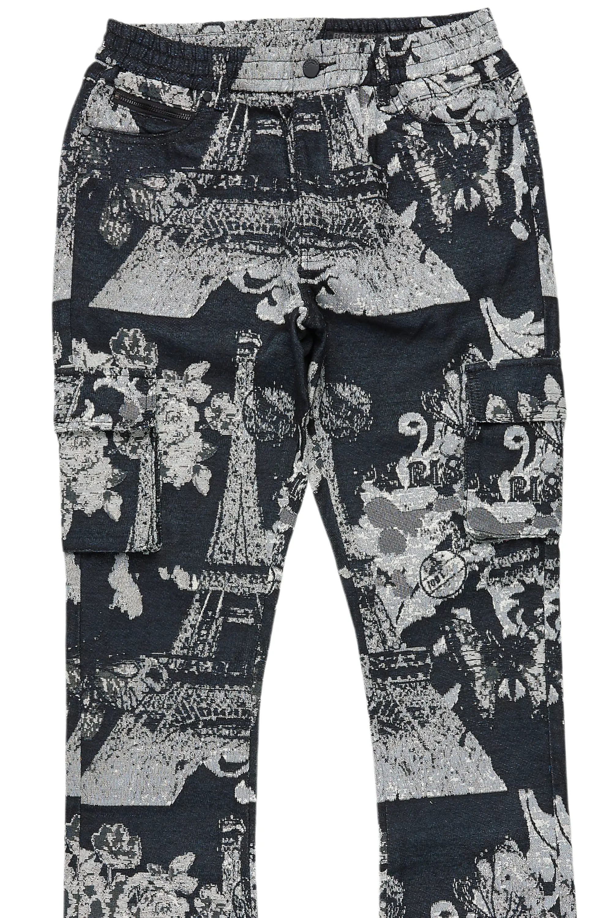 18058-boys-lamont-black-tapestry-stacked-flare-jean-9.png Boys Lamont Black Tapestry Stacked Flare Jean