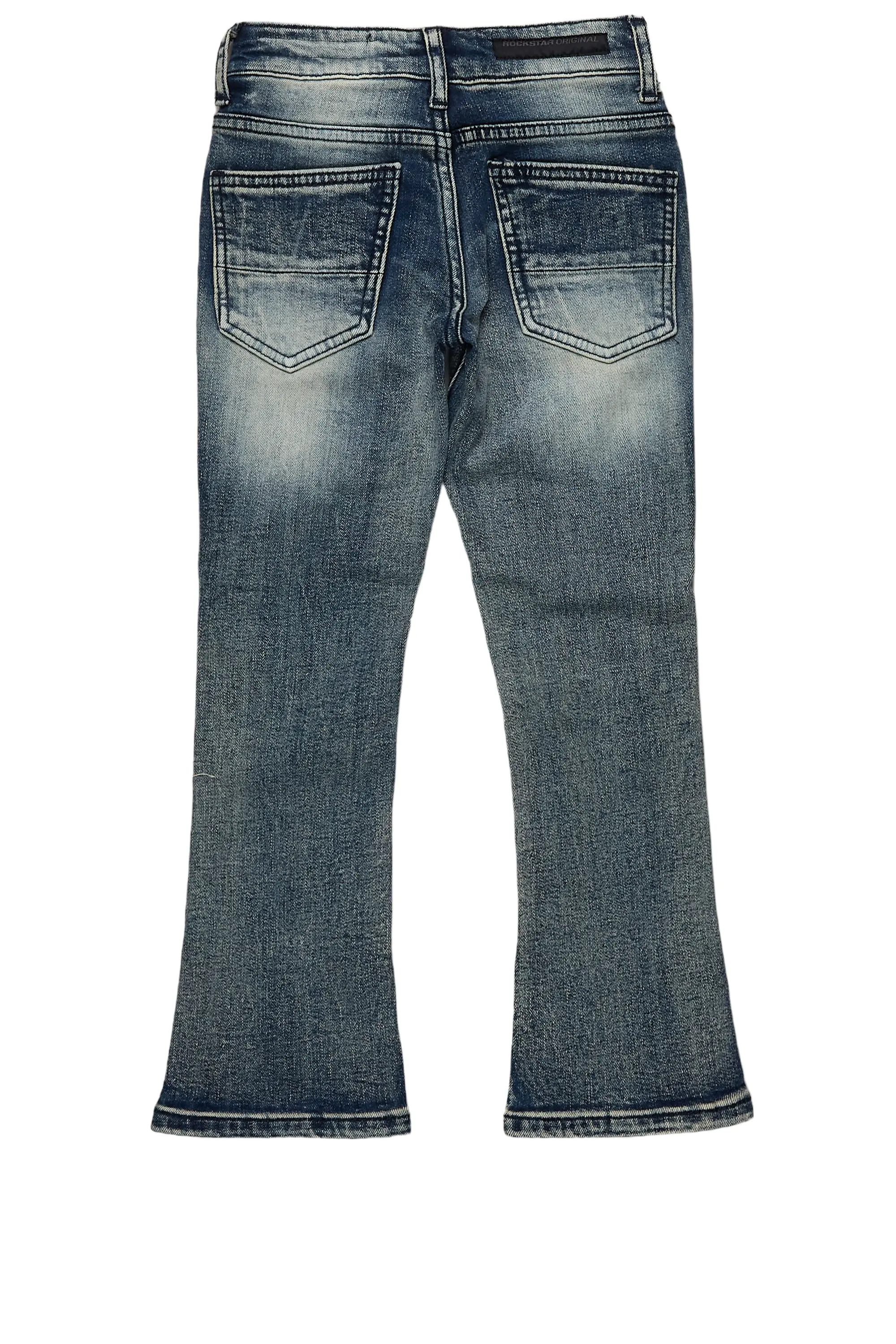 18106-boys-waylon-rustic-blue-stacked-flare-frayed-jean-3.webp Boys Waylon Rustic Blue Stacked Flare Frayed Jean