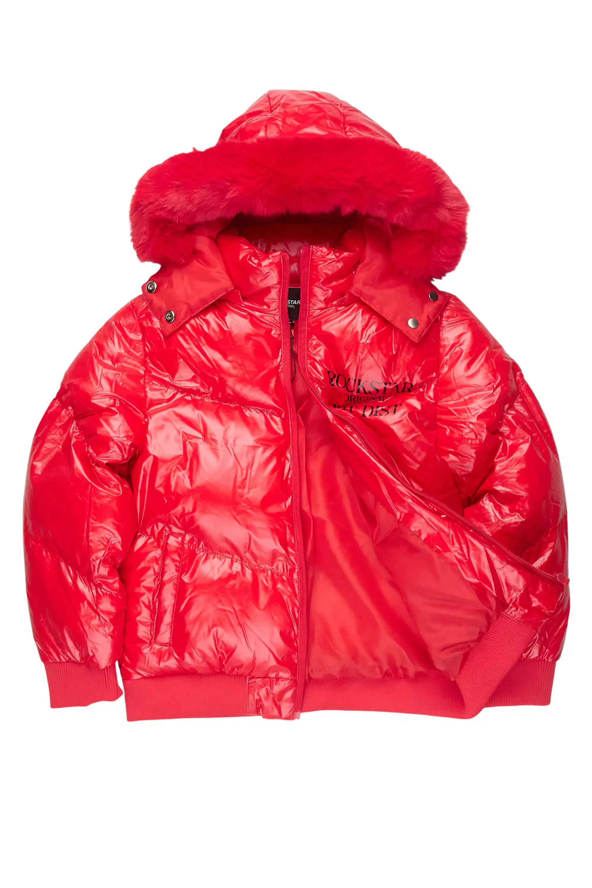 Boys Destina Red Puffer Jacket