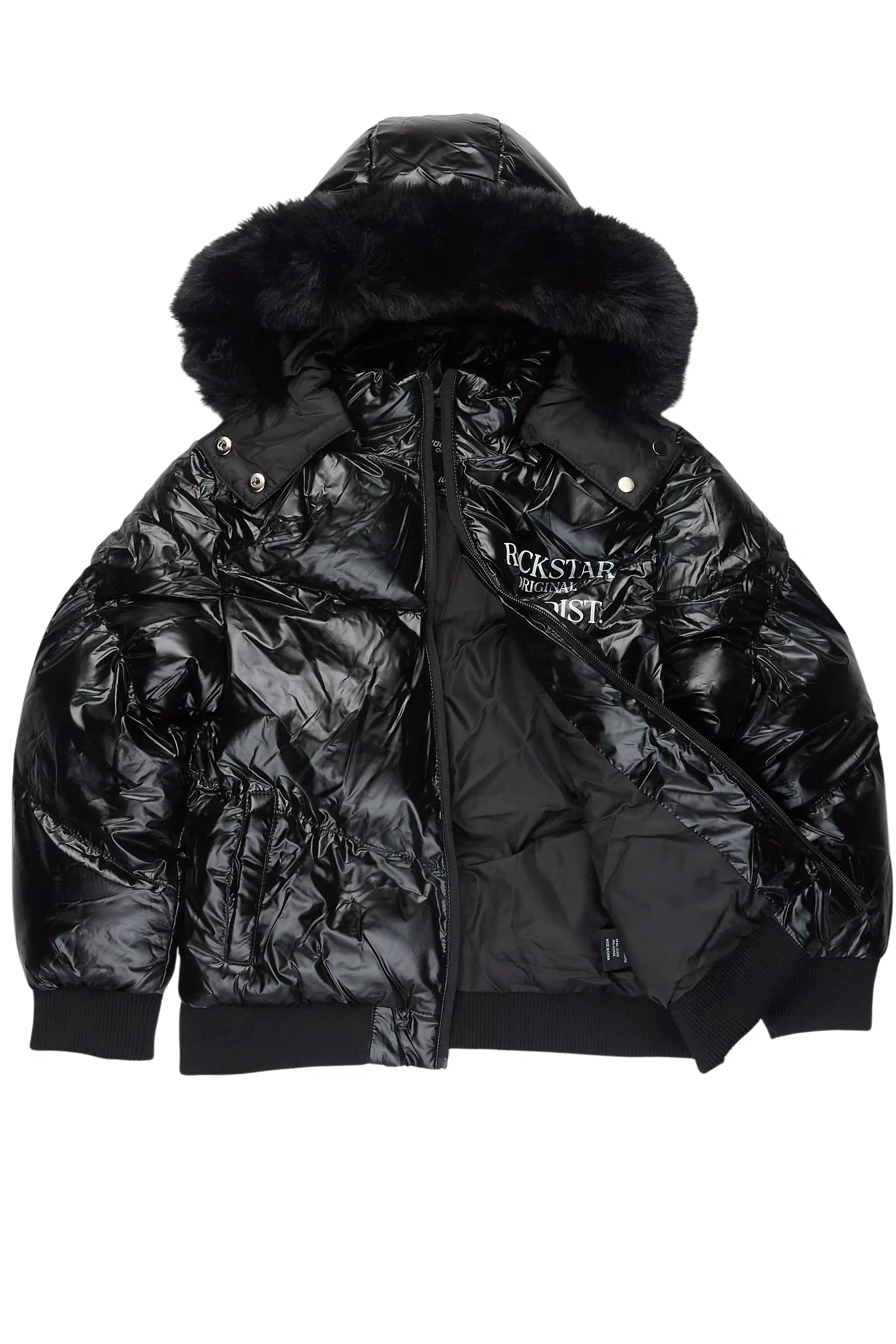 Boys Destina Black Puffer Jacket
