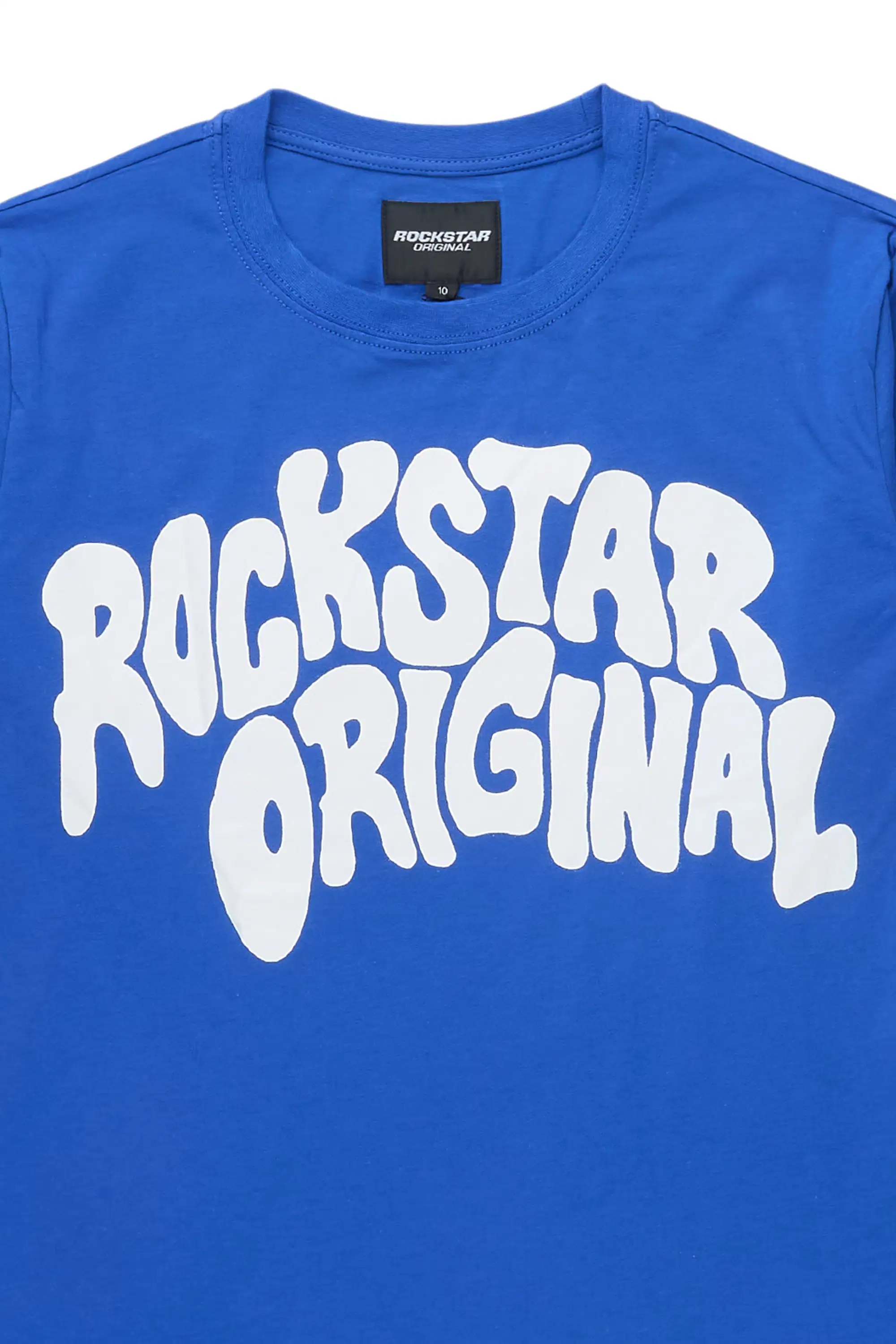 Boys Monit Royal/White Double Layer Graphic T-Shirt