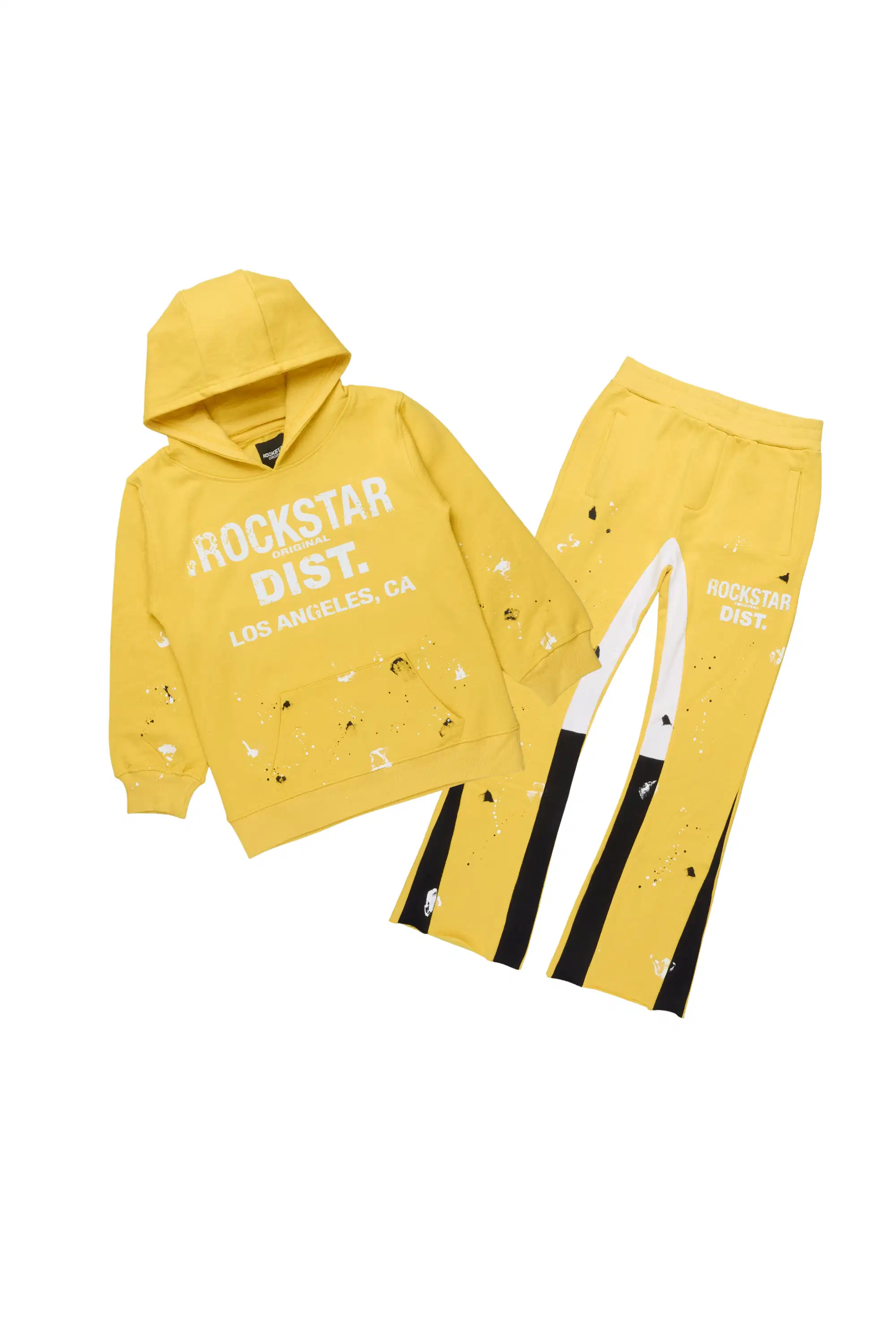 Boys Scottie Yellow Stacked Flare Track Set