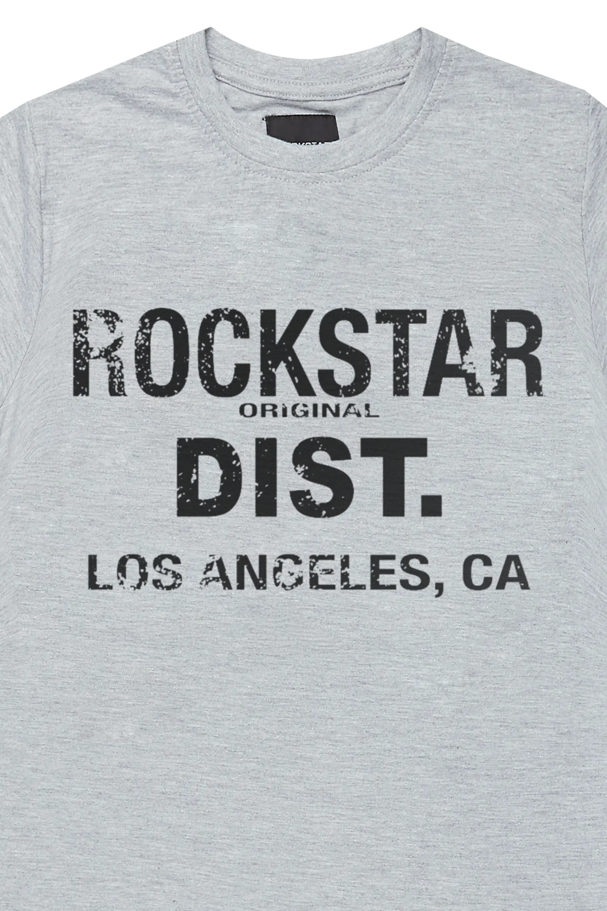 Boys Koen Grey/Black Graphic T-Shirt
