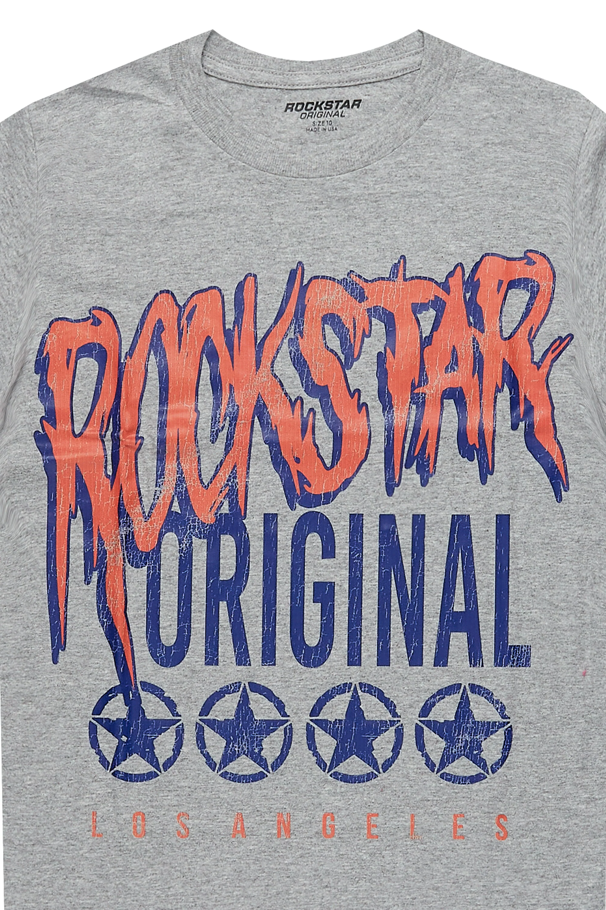 Boys Wizzurd Grey Graphic T-Shirt