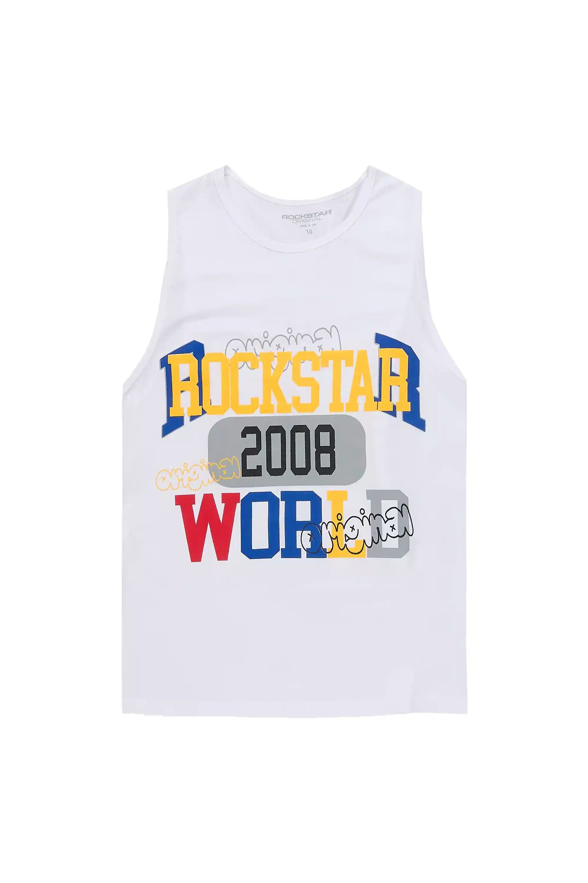 Boys Daria White Tank Top