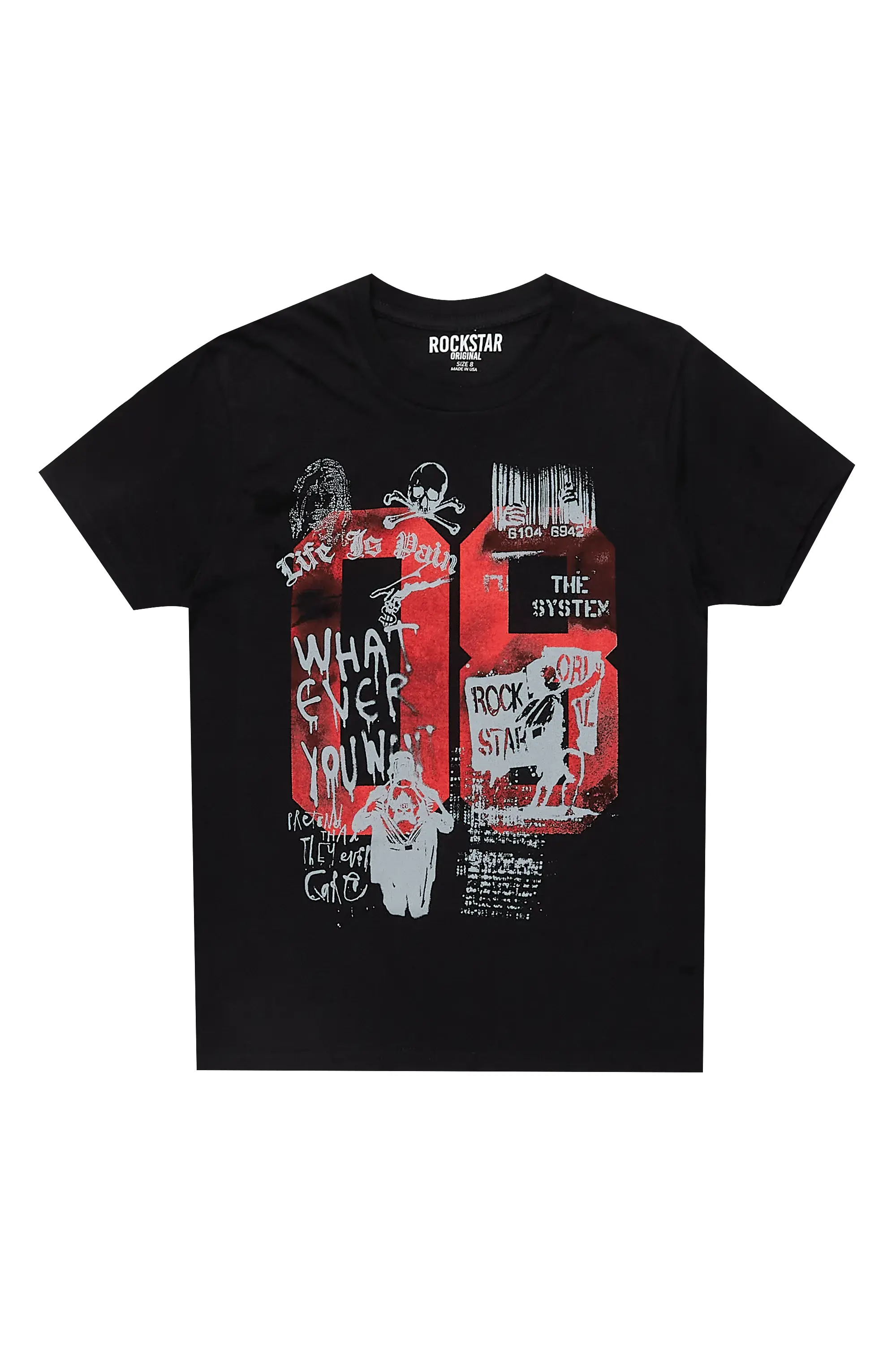 Boys Beau Black Graphic T-Shirt