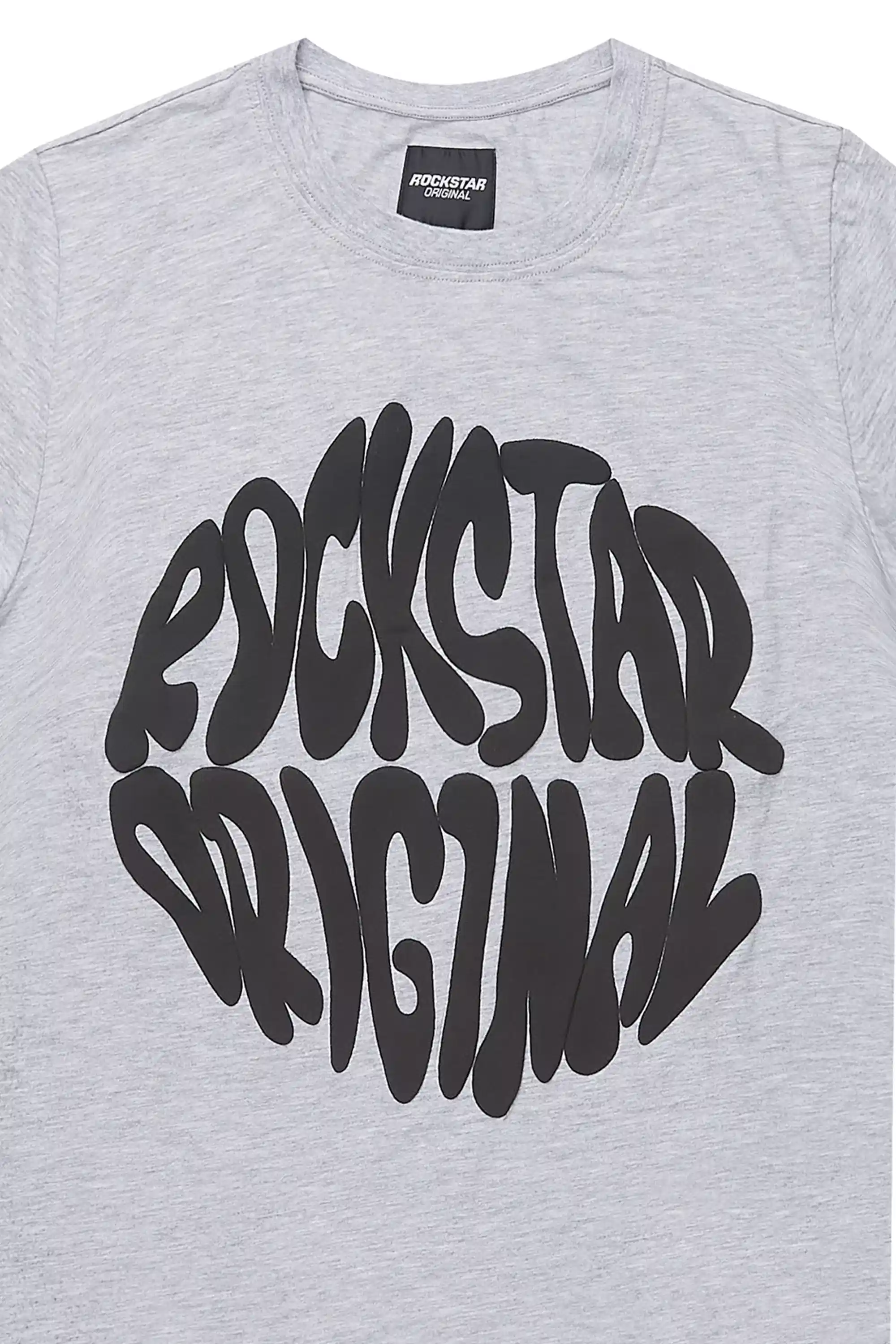 Boys Thierry Grey/Black Graphic T-Shirt