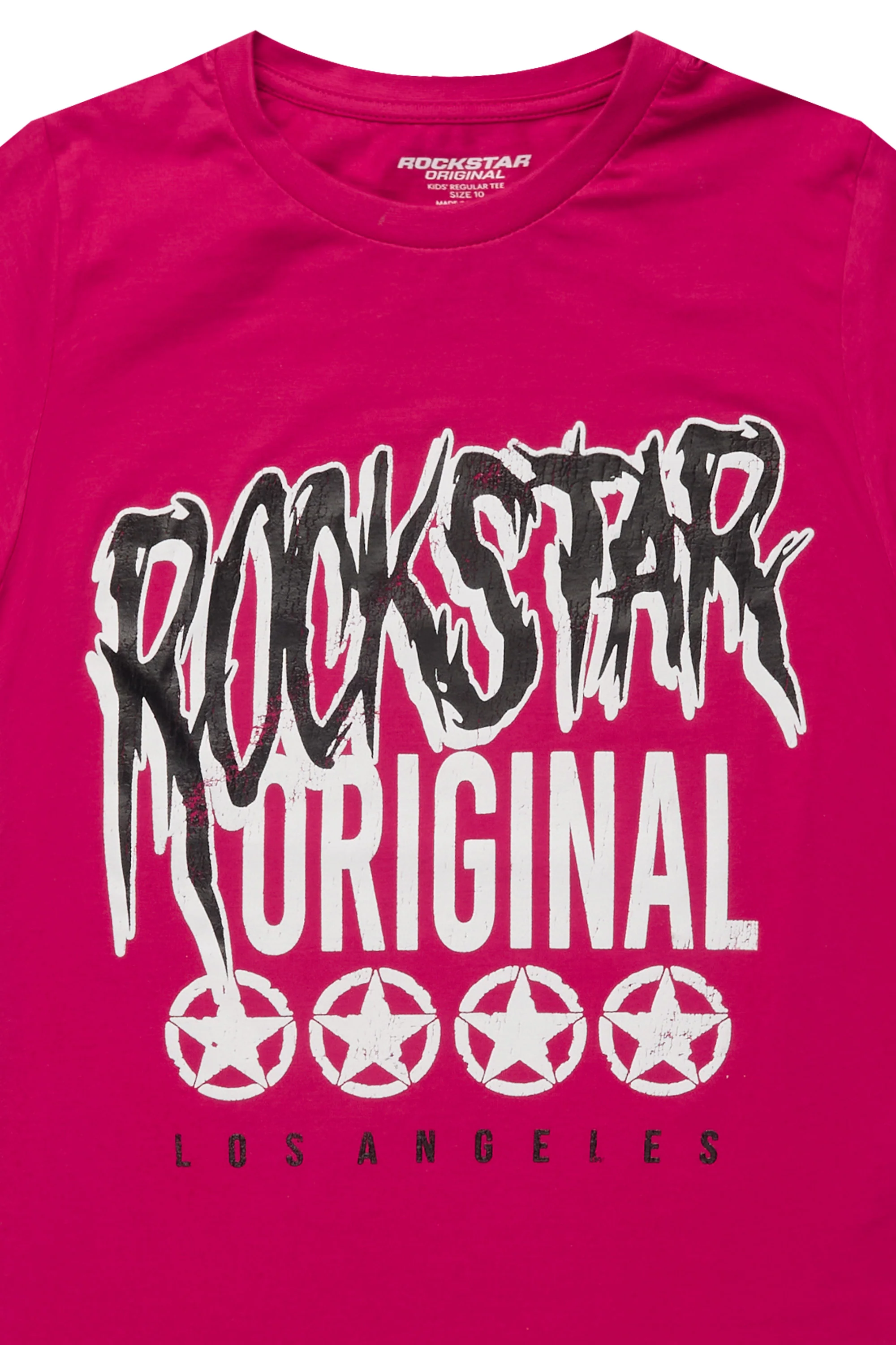 Boys Wizzurd Fuchsia/Black Graphic T-Shirt
