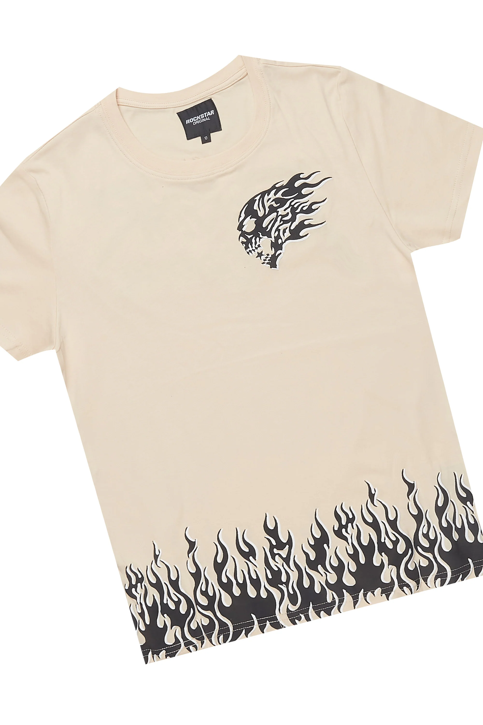 Boys Bubble Beige T-Shirt/Short Set