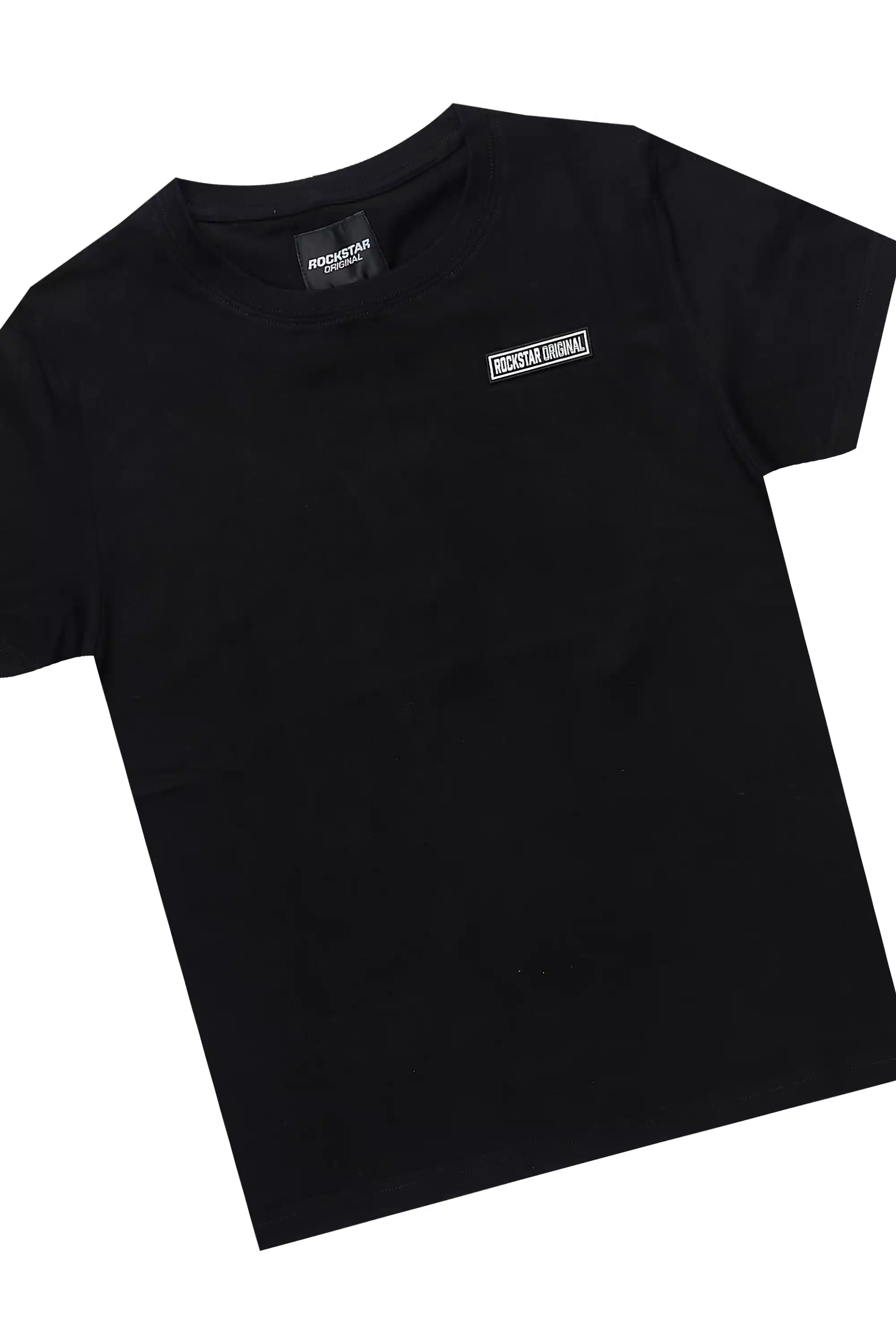 Boys Zayn Black/Black Graphic Short Set