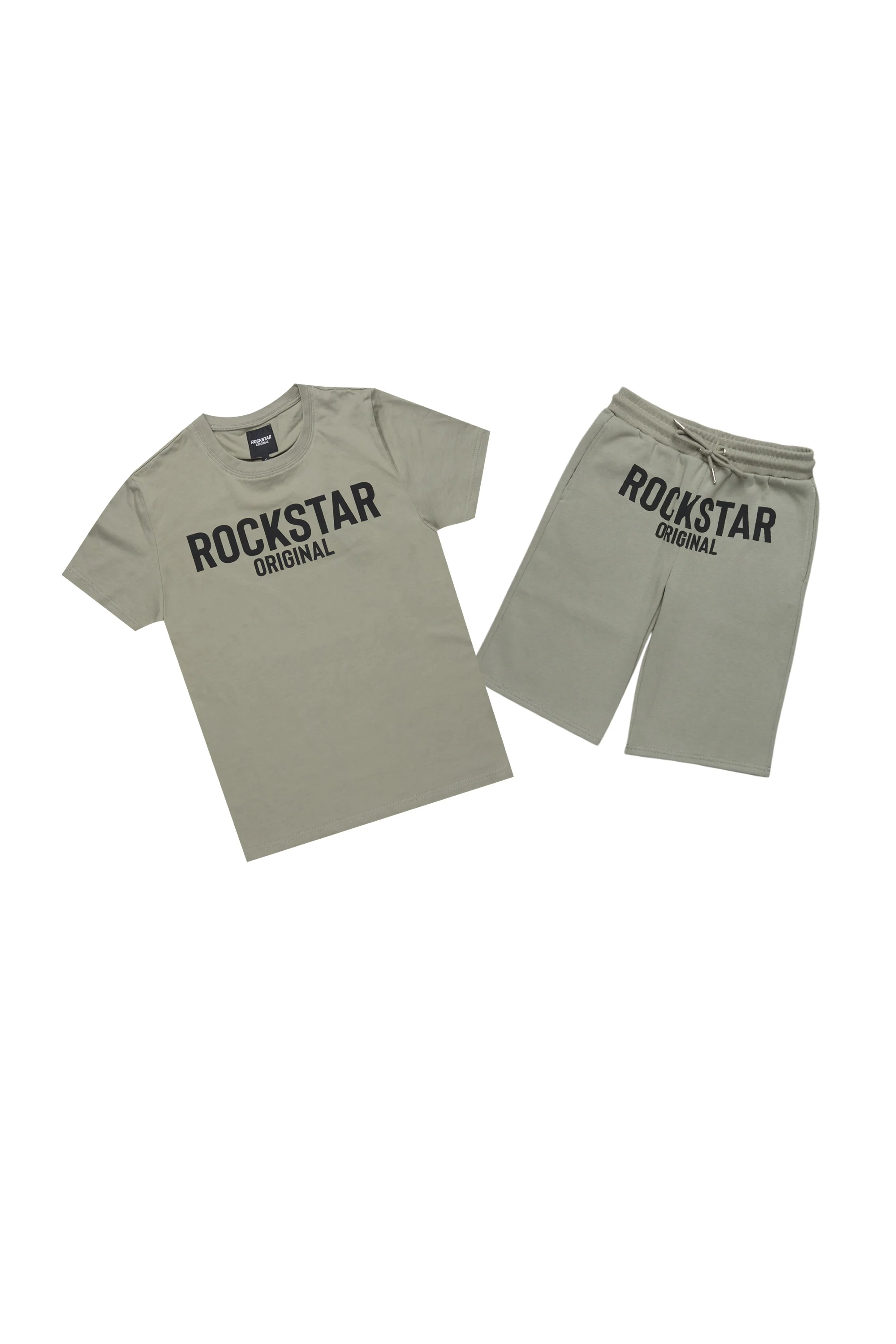 Boys Sana Army Green Short Set