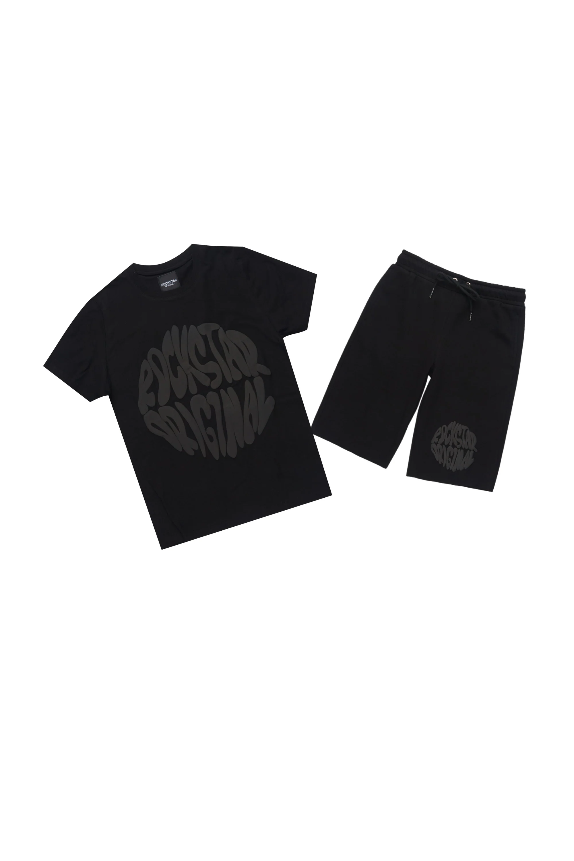Boys Thierry Black/Black T-Shirt/Short Set
