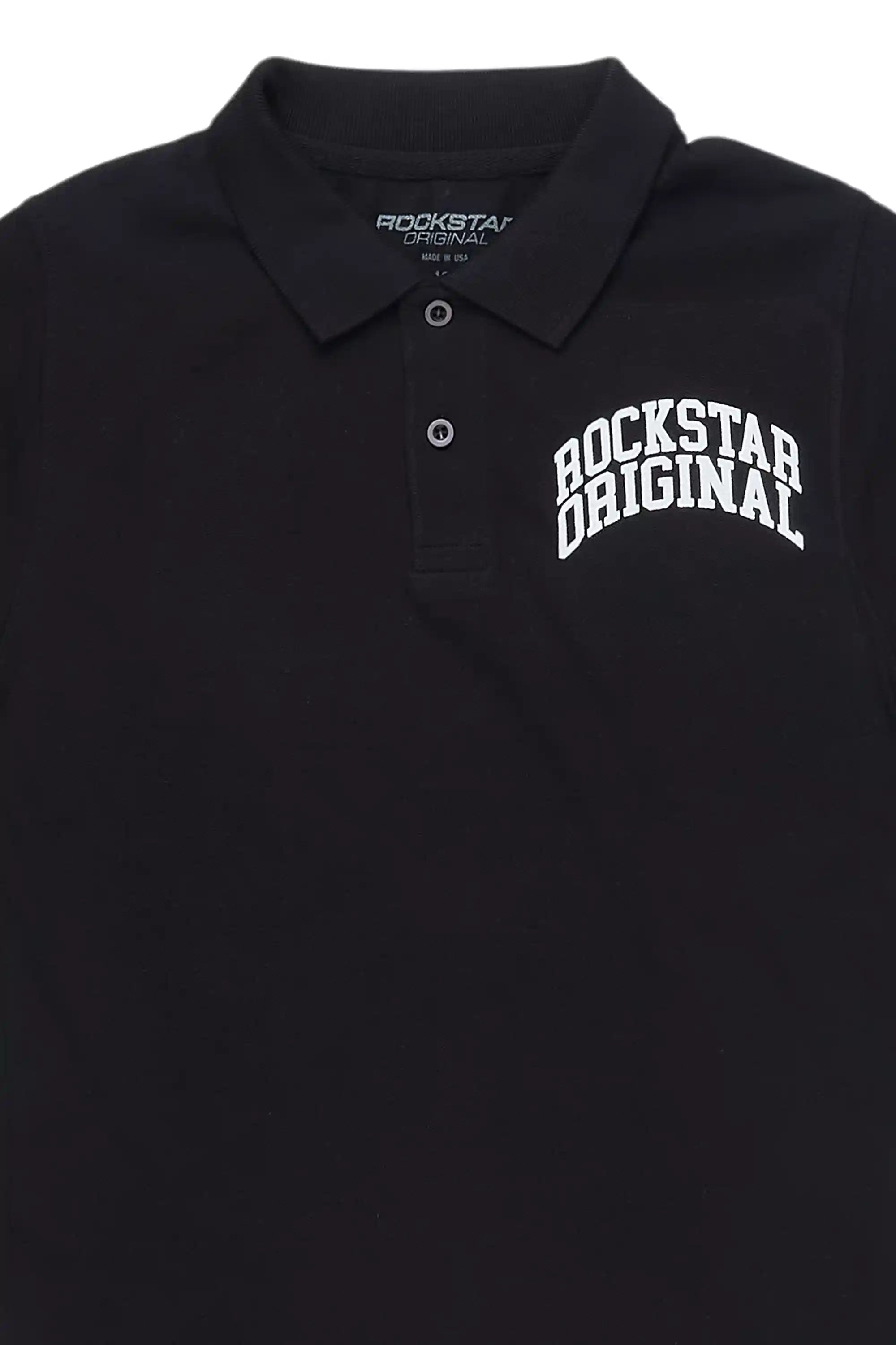 22540-boys-pete-black-white-polo-2.jpg Boys Pete Black/White Polo