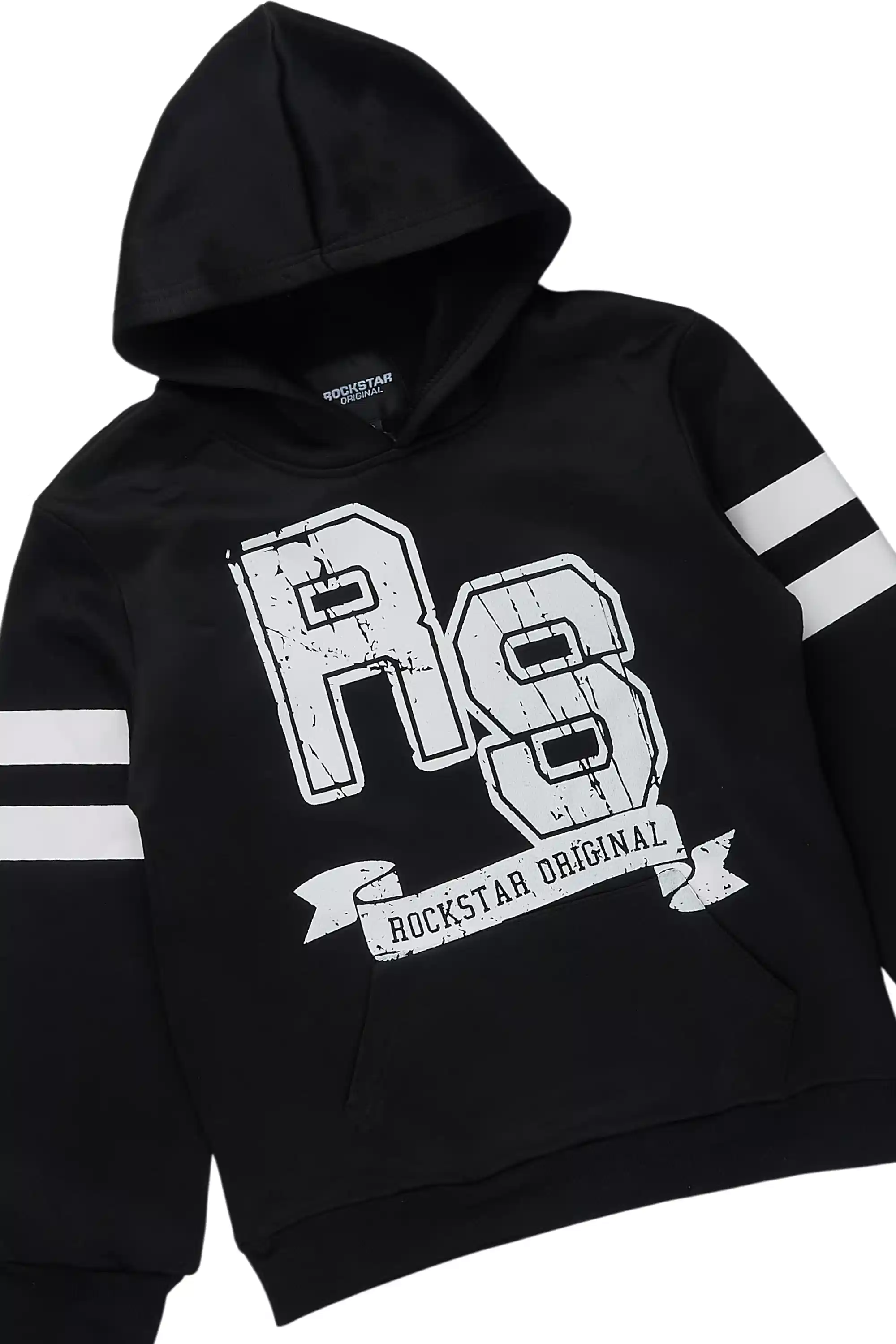 Boys Alik Black Stacked Track Set