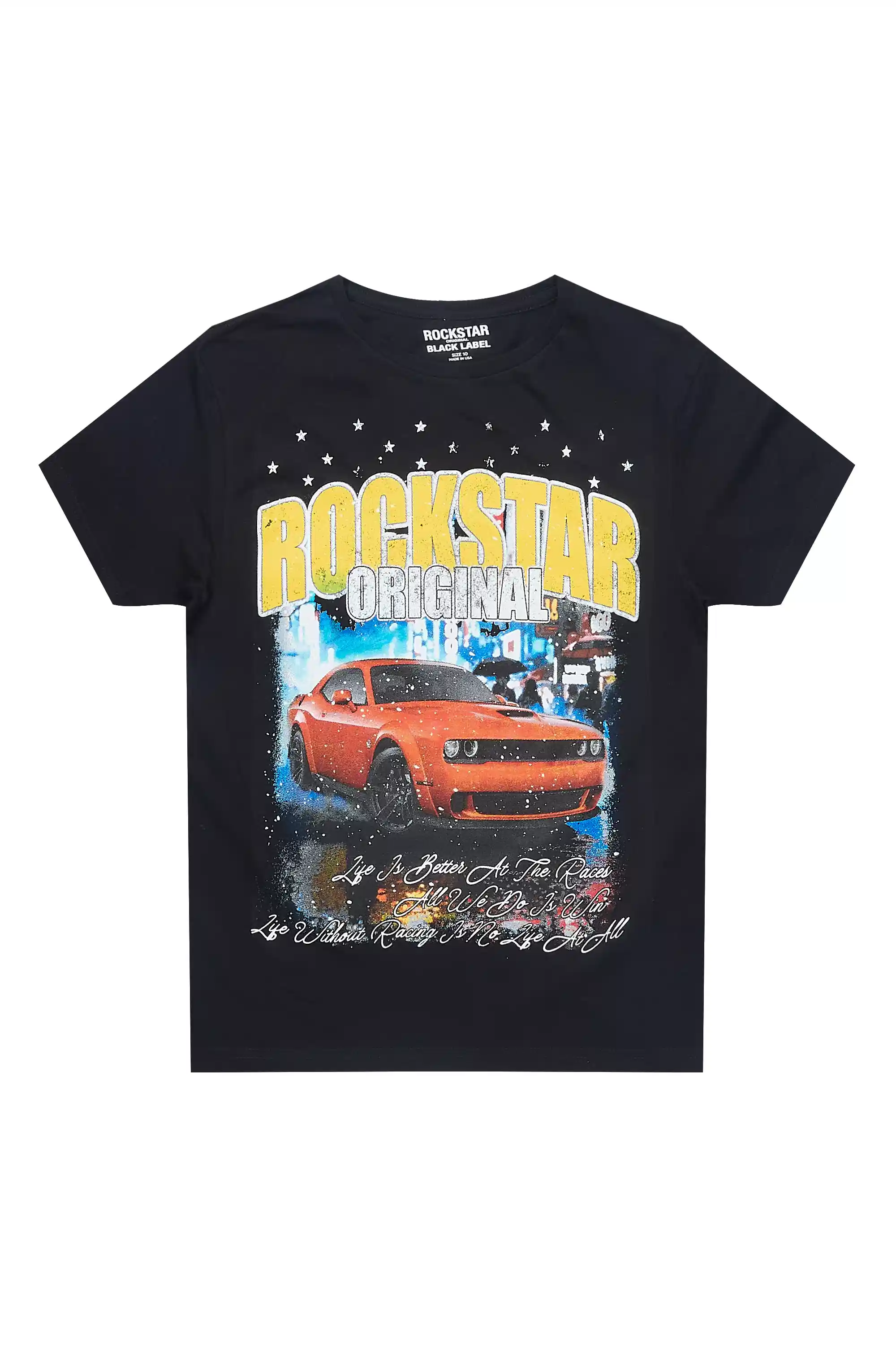 Boys Zerix Black Graphic T-Shirt