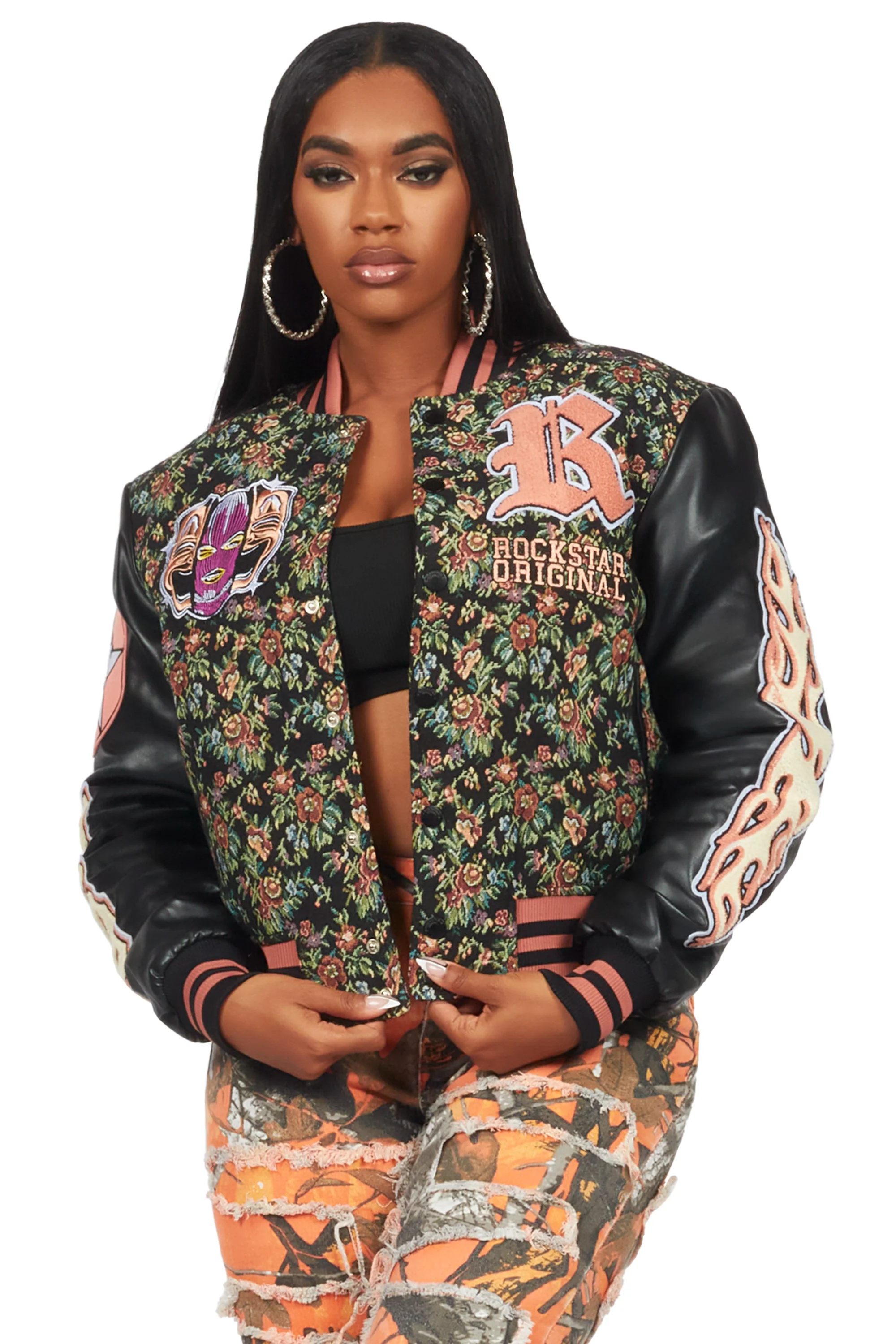 23127-lakiela-black-oversized-tapestry-varsity-jacket-10.webp Lakiela Black Oversized Tapestry Varsity Jacket